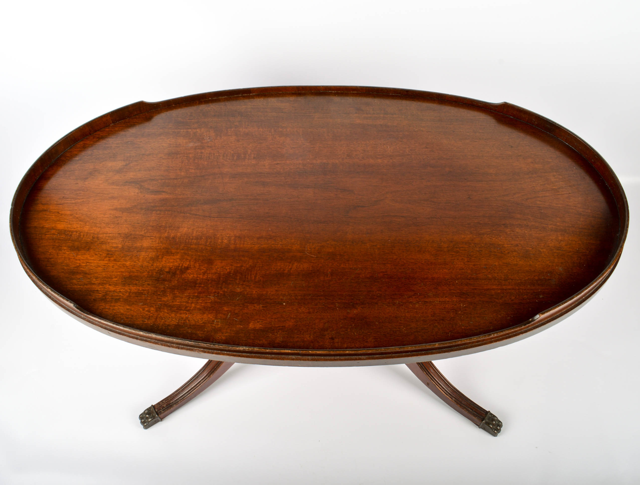 Vintage Mersman Oval LyreBase Coffee Table EBTH