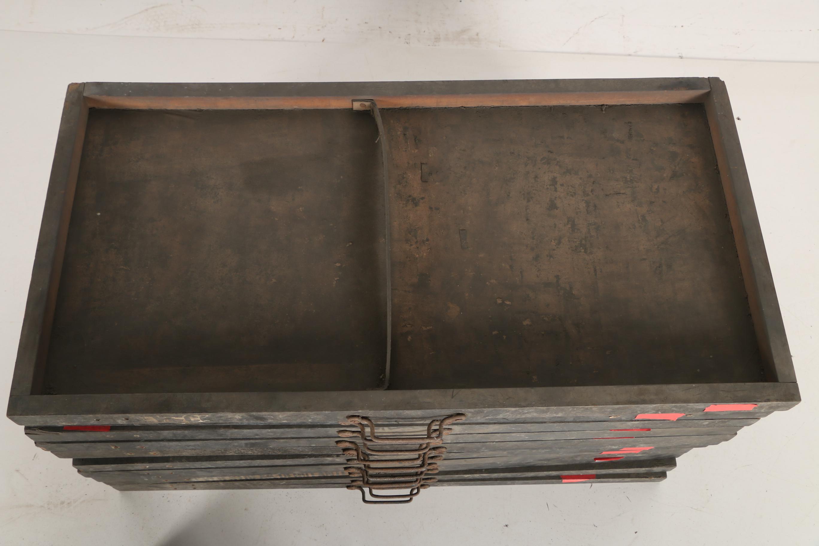 Collection Of Print Block Trays EBTH