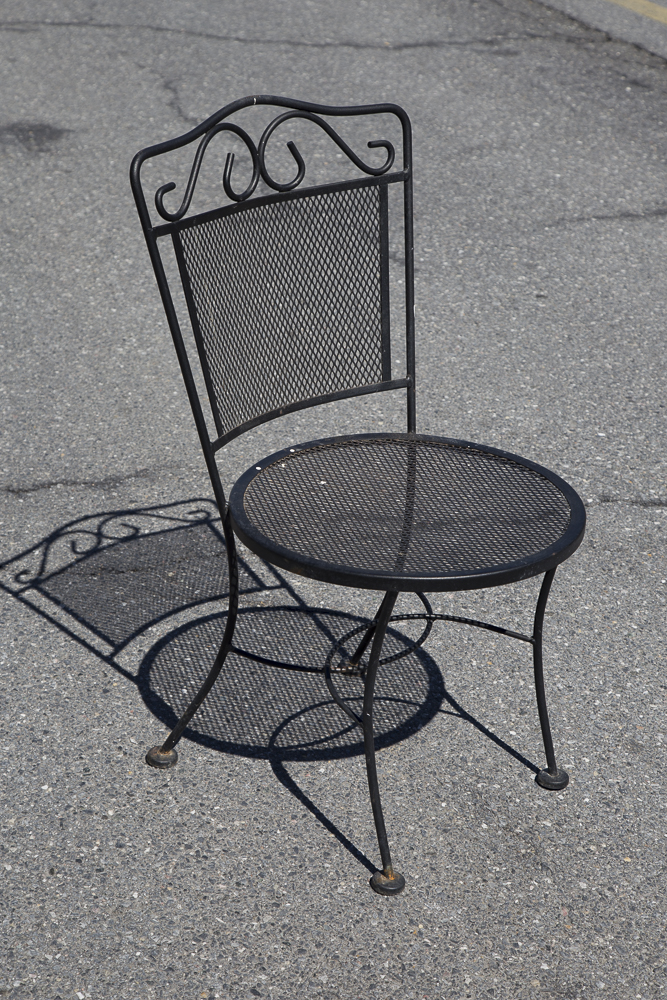 Wrought Iron Patio Bistro Set EBTH