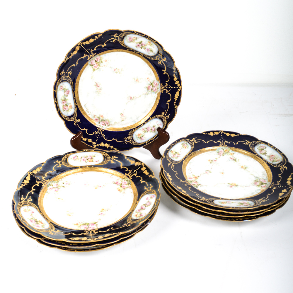 Limoge Hand Painted Plate Collection EBTH