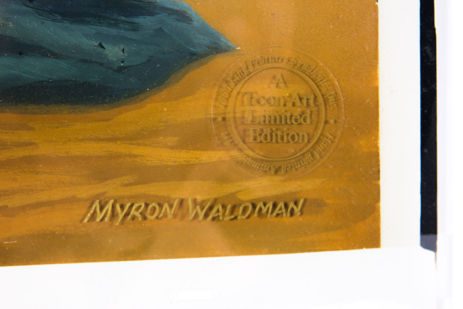 Hand Painted Popeye Animation Cel "Dancing on the Beach", Signed By Myron Waldman EBTH