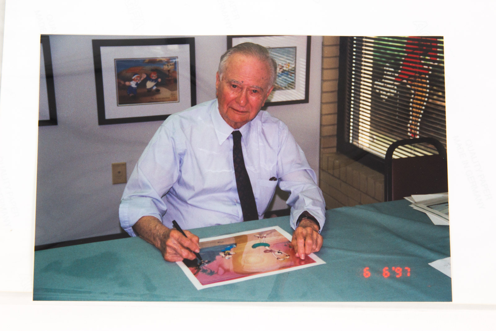 Hand Painted Popeye Animation Cel "Dancing on the Beach", Signed By Myron Waldman EBTH