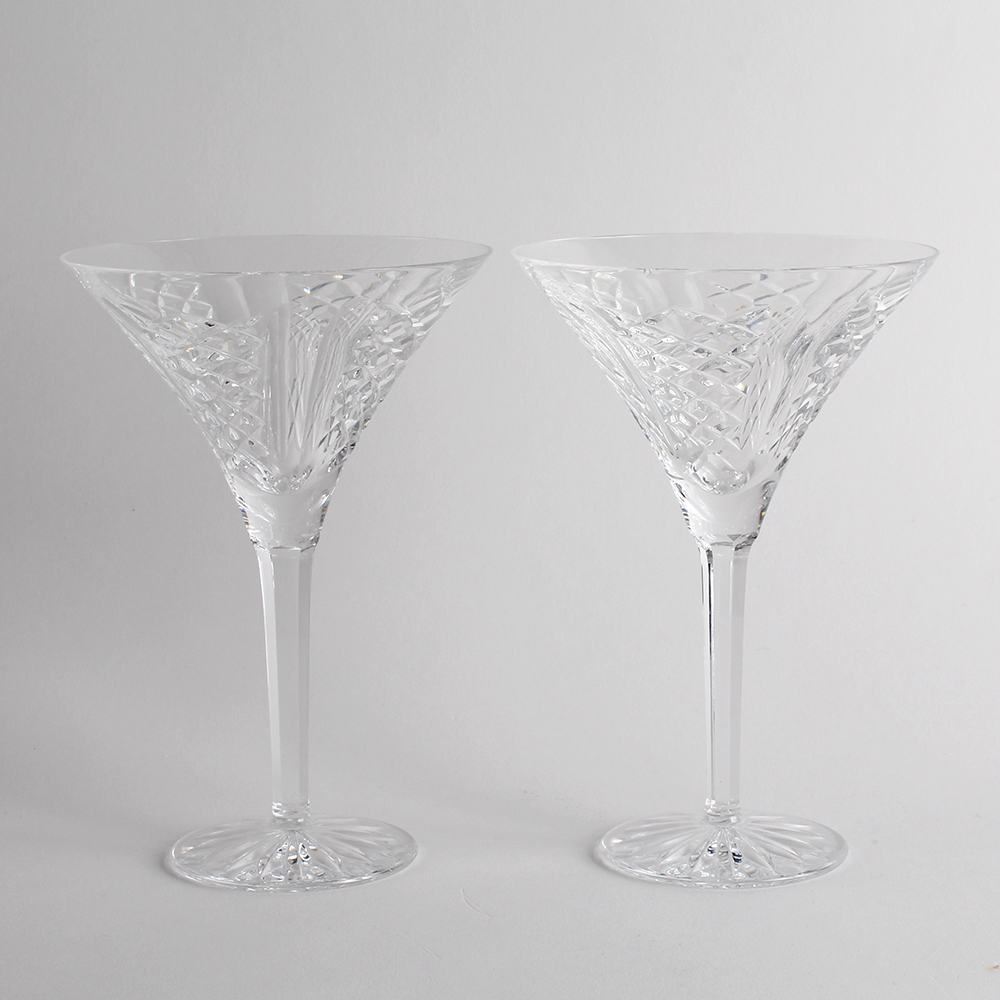Waterford Signature "Desmond" Crystal Martini Glasses EBTH