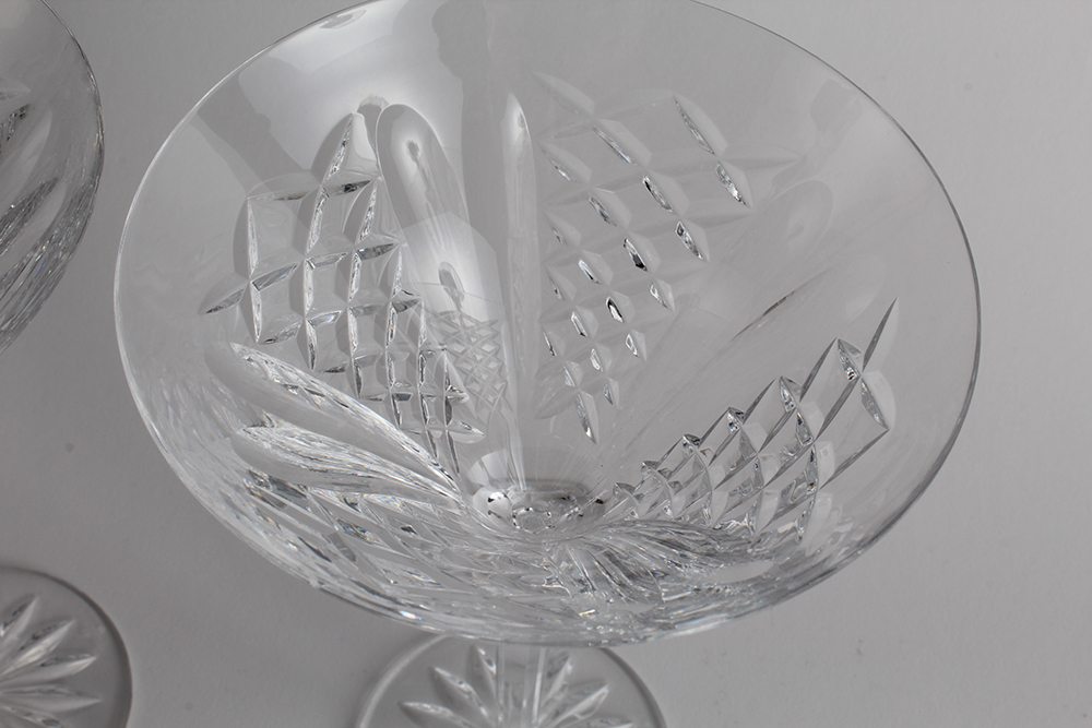 Waterford Signature "Desmond" Crystal Martini Glasses EBTH