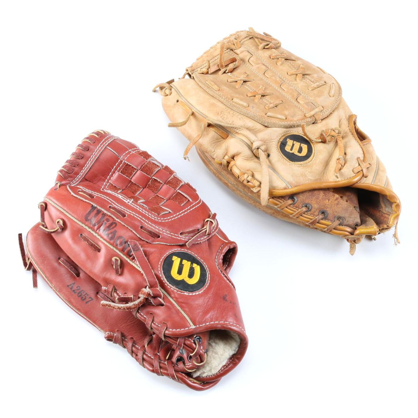 vintage wilson baseball gloves