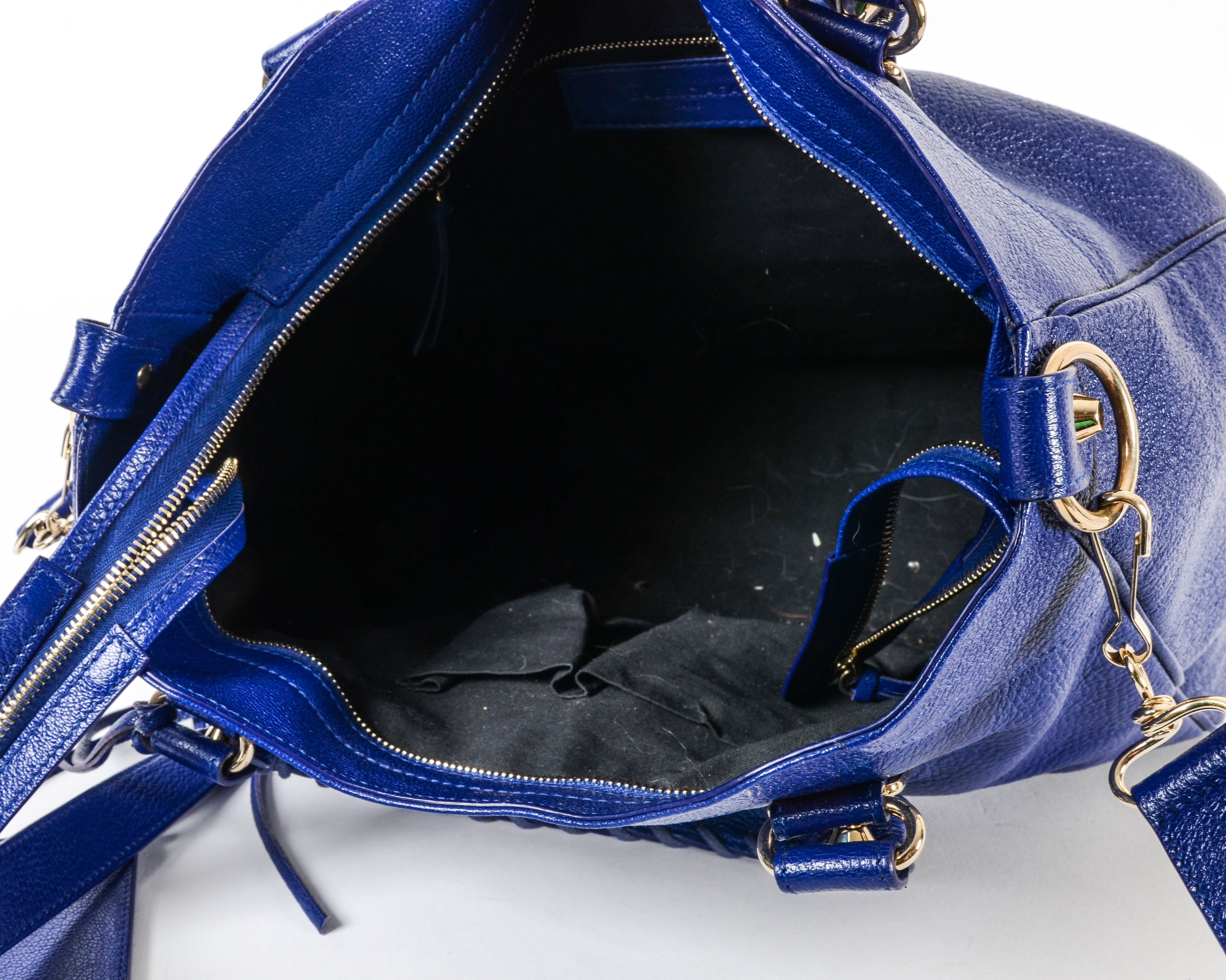 balenciaga motorcycle bag blue