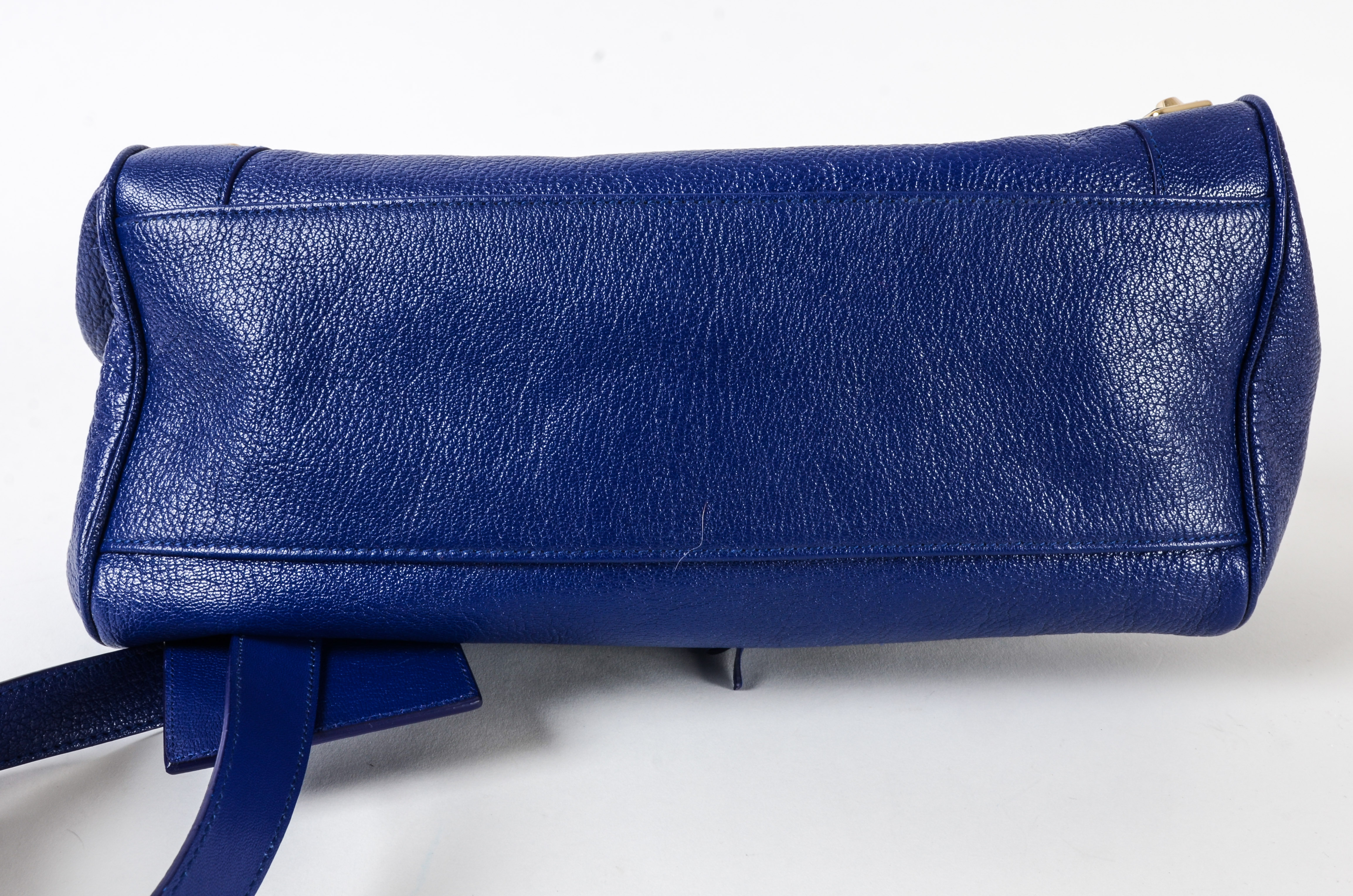 Balenciaga Blue Leather Motorcycle Velo Bag EBTH