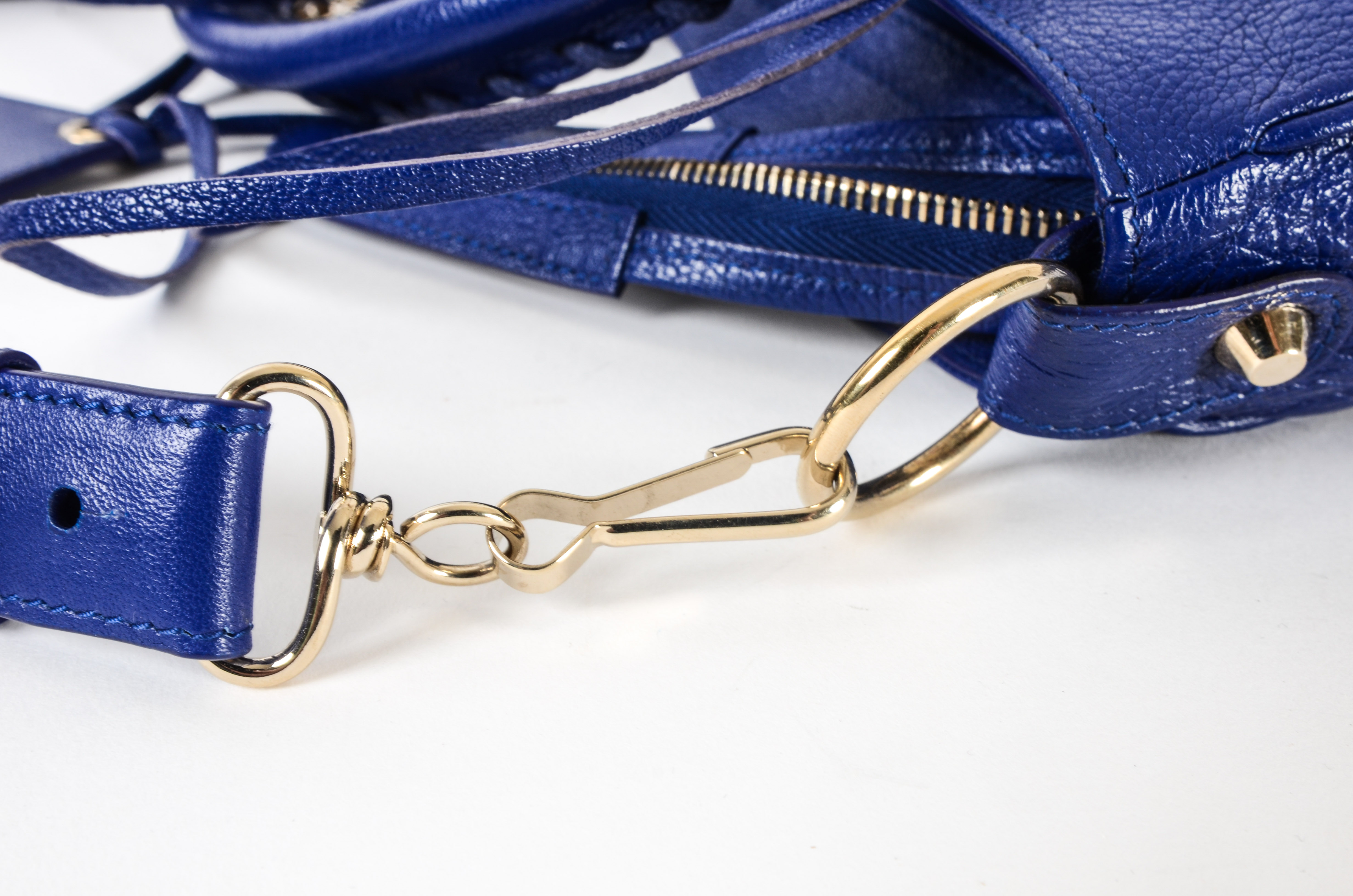 balenciaga motorcycle bag blue