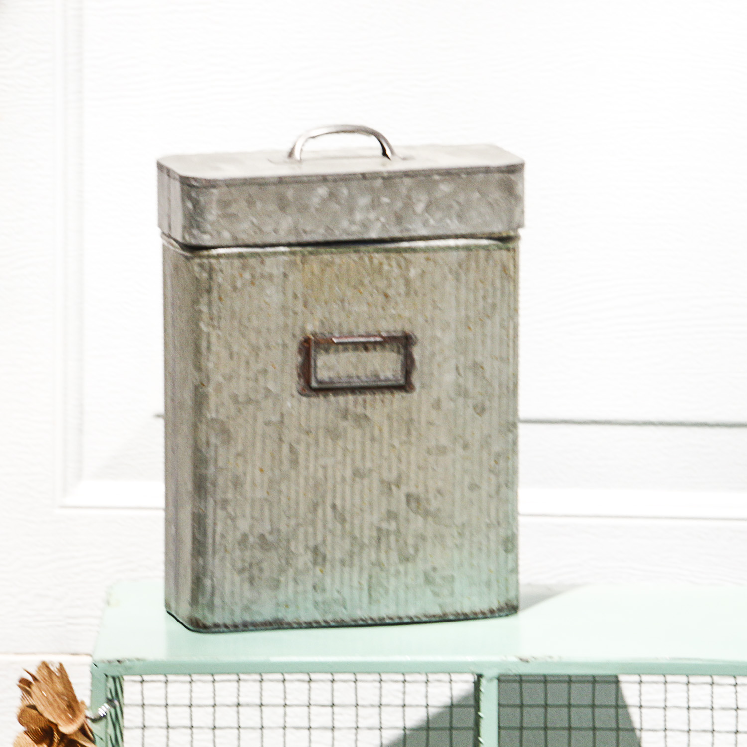 Vintage Metal Shelf and Tin Accessories EBTH