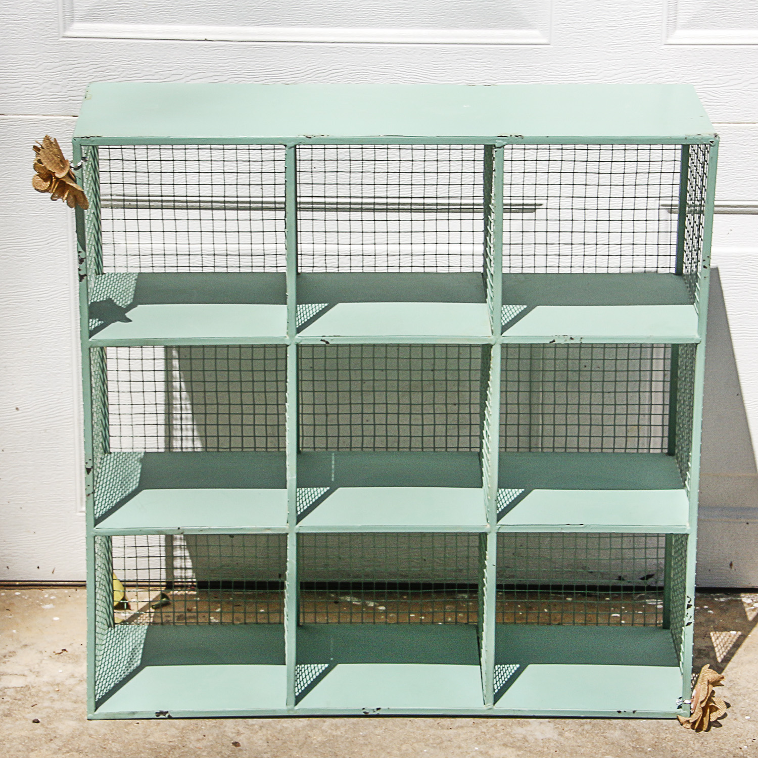 Vintage Metal Shelf and Tin Accessories EBTH