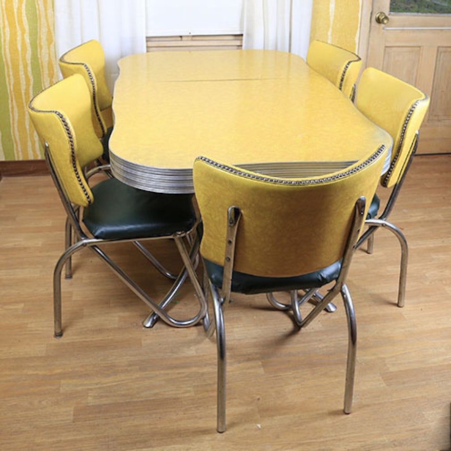 mid century modern kitchen table chairs