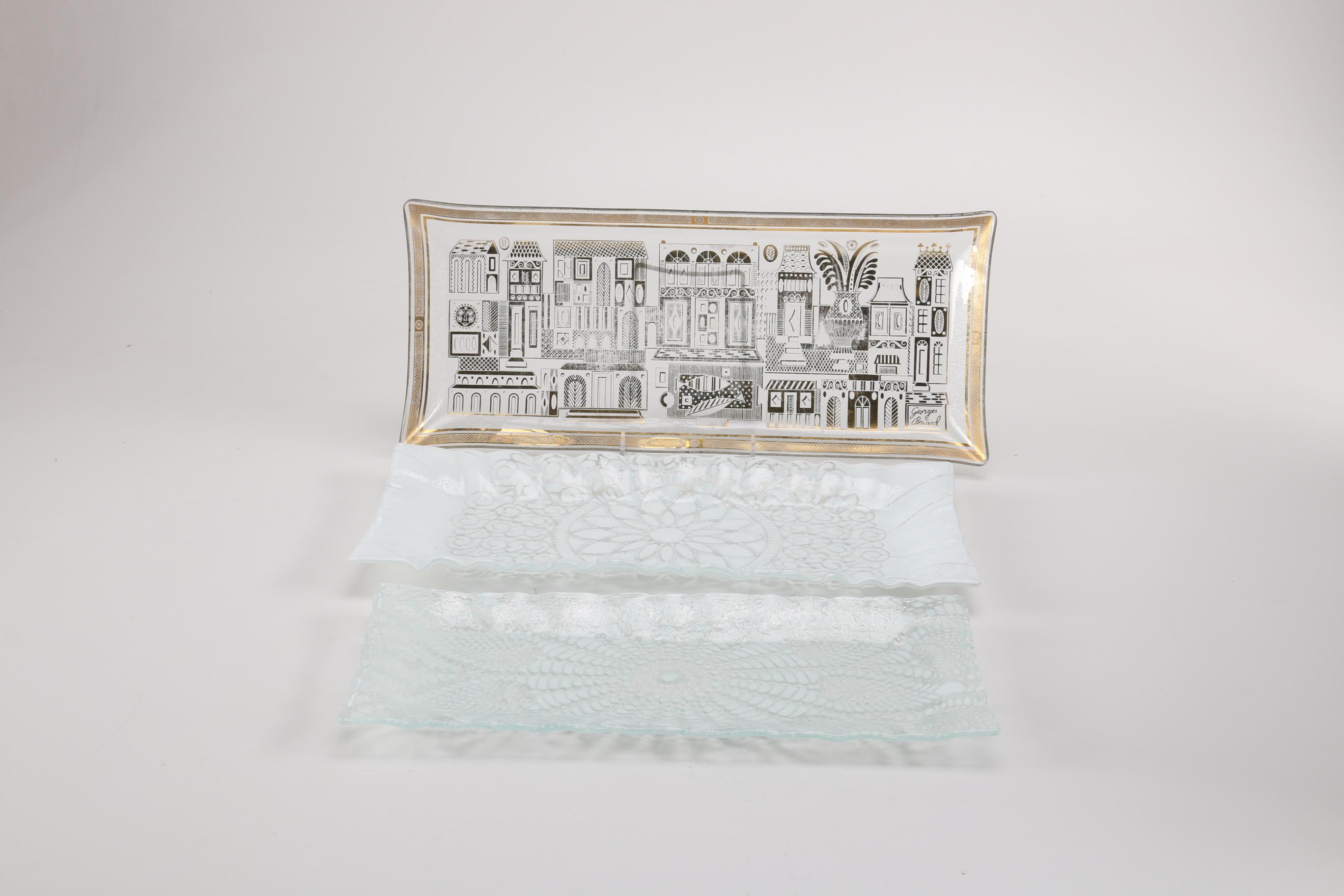 Decorative Glass Serving Trays EBTH