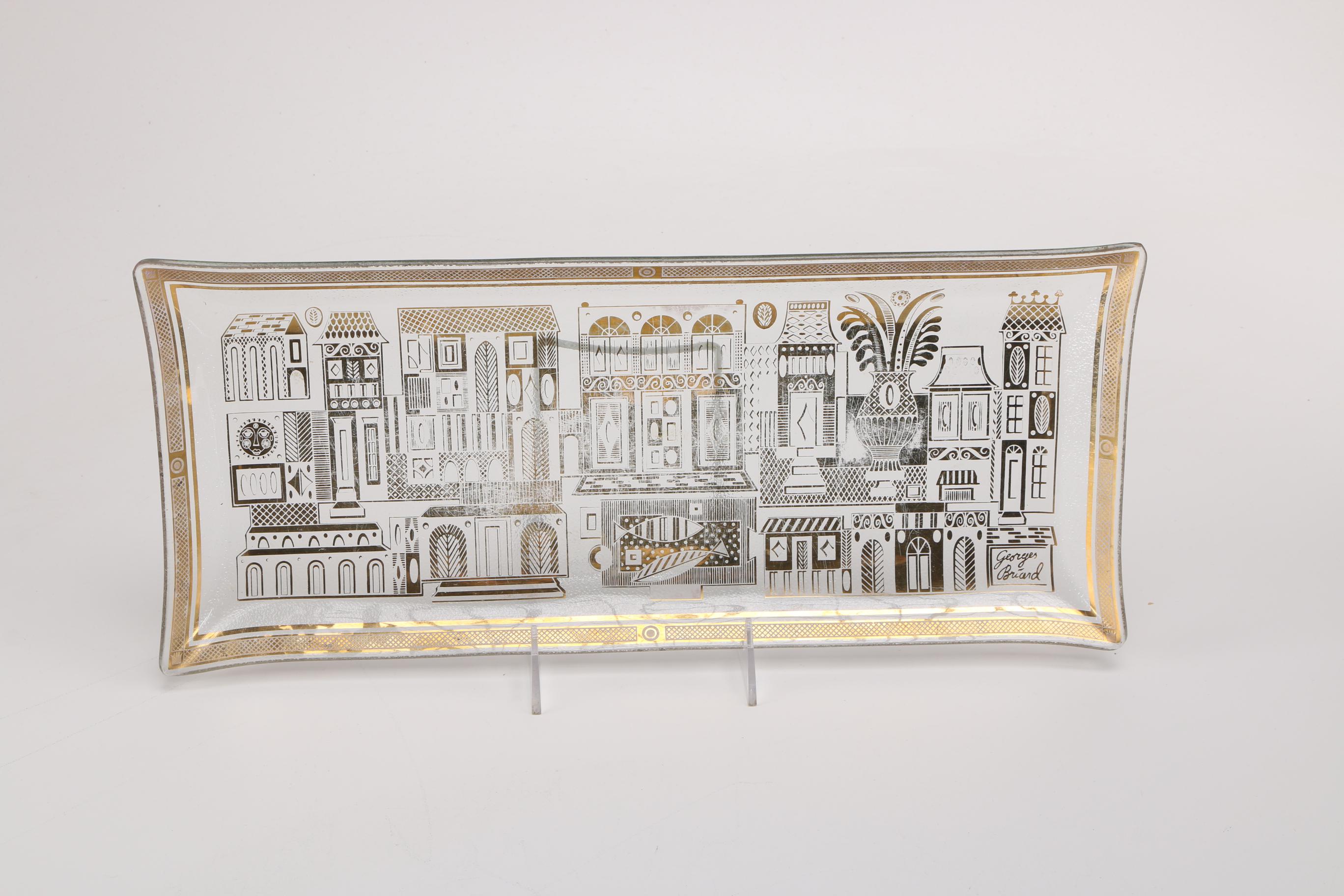 Decorative Glass Serving Trays EBTH