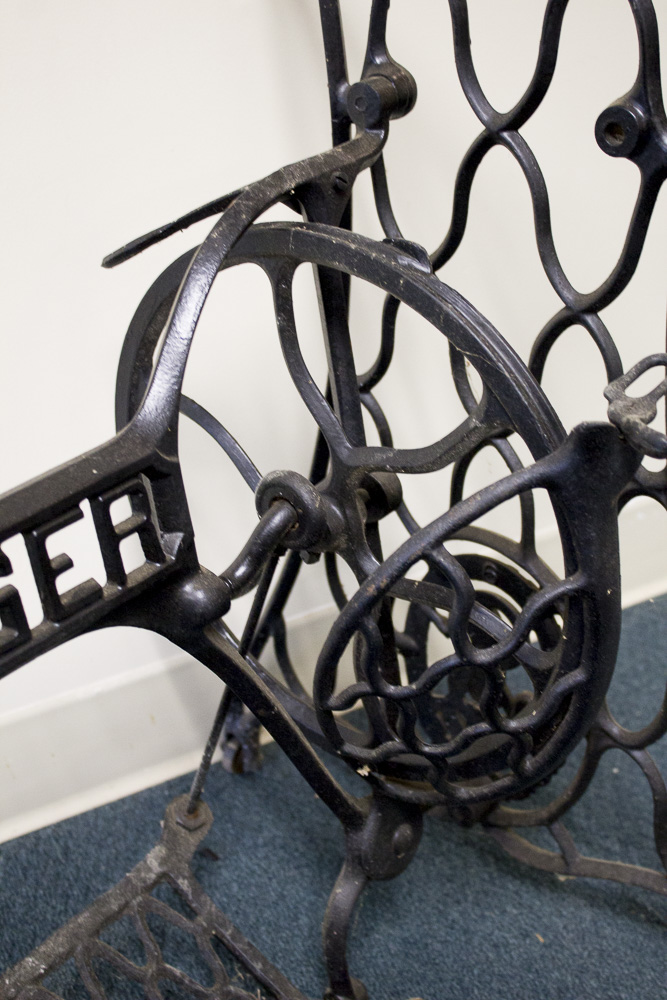 Cast Iron Singer Sewing Table Base EBTH