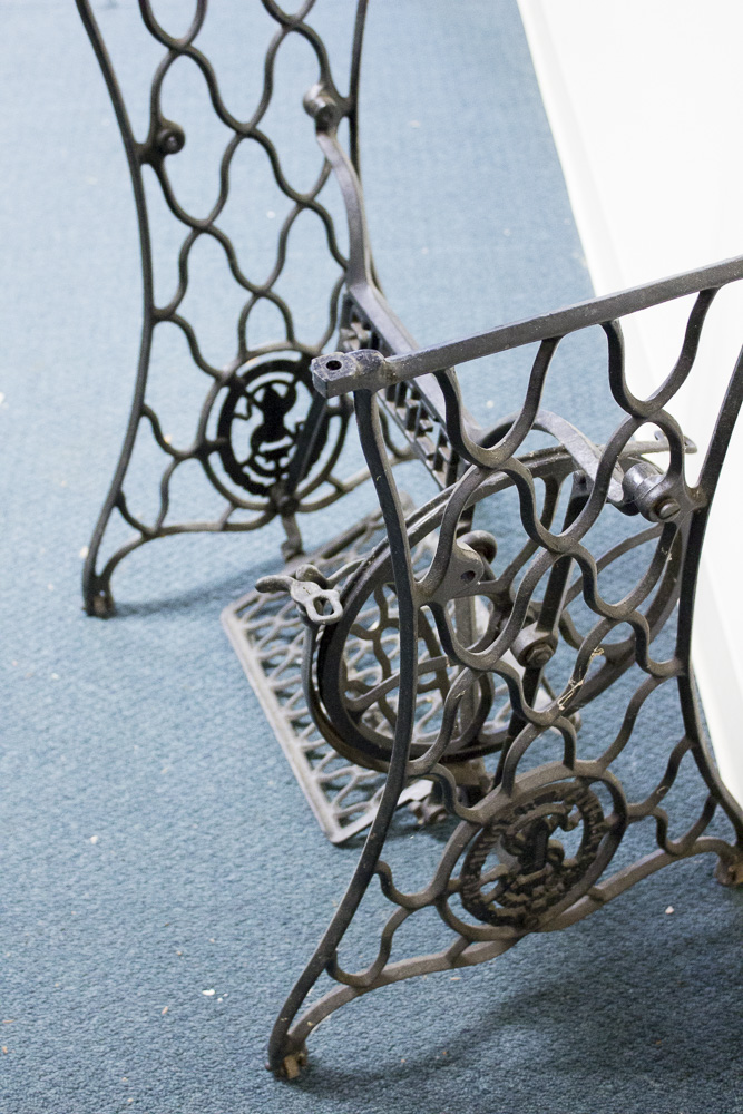 Cast Iron Singer Sewing Table Base EBTH