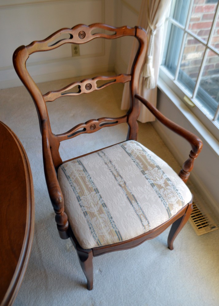 1930s Phoenix Furniture Co. Cherry Dining Table and Chairs EBTH