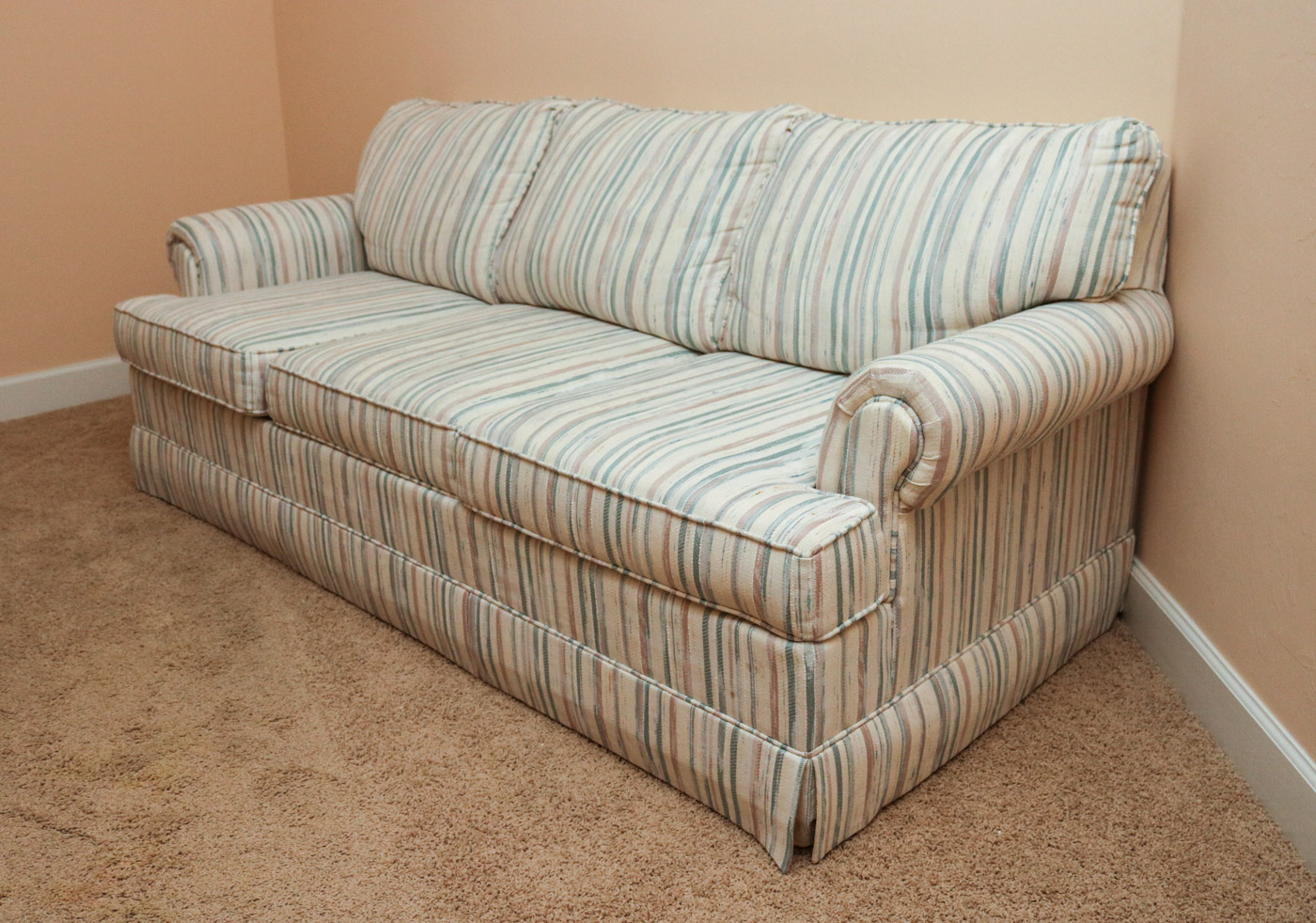 Striped Sofa Sleeper EBTH