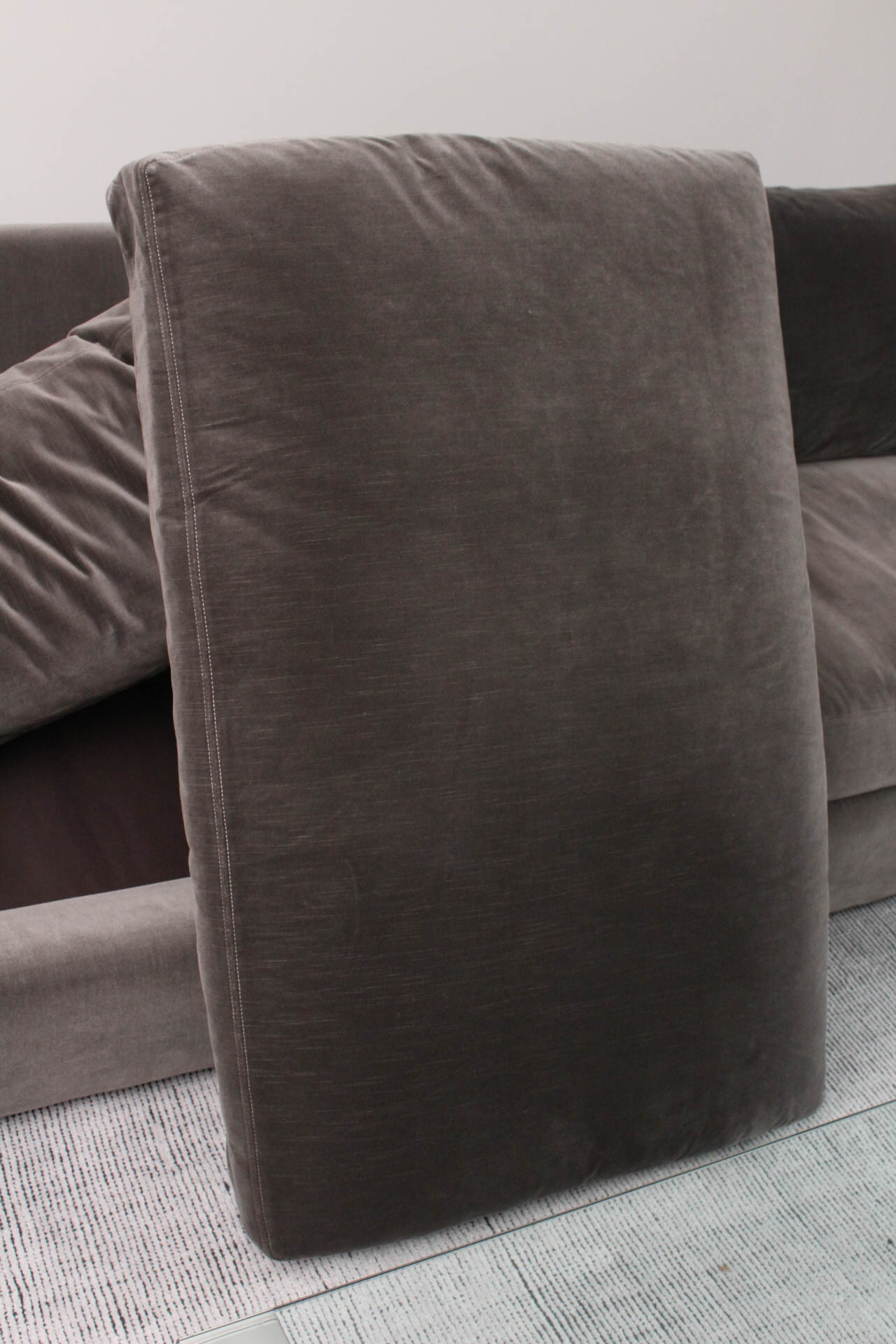 Restoration Hardware Maxwell Velvet Upholstered Sofa | EBTH