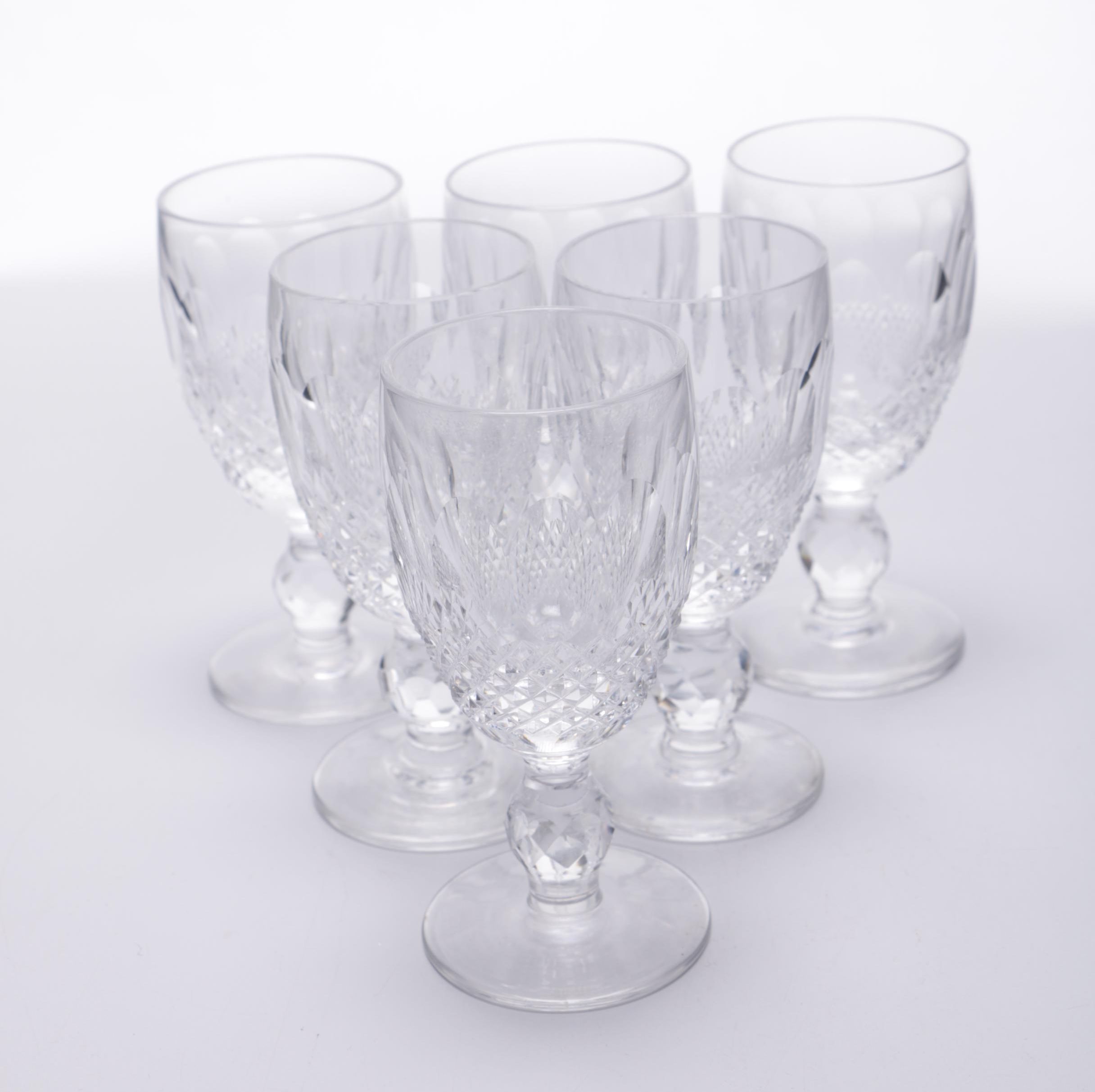 Waterford "Colleen Short Stem" Crystal Sherry Glasses EBTH