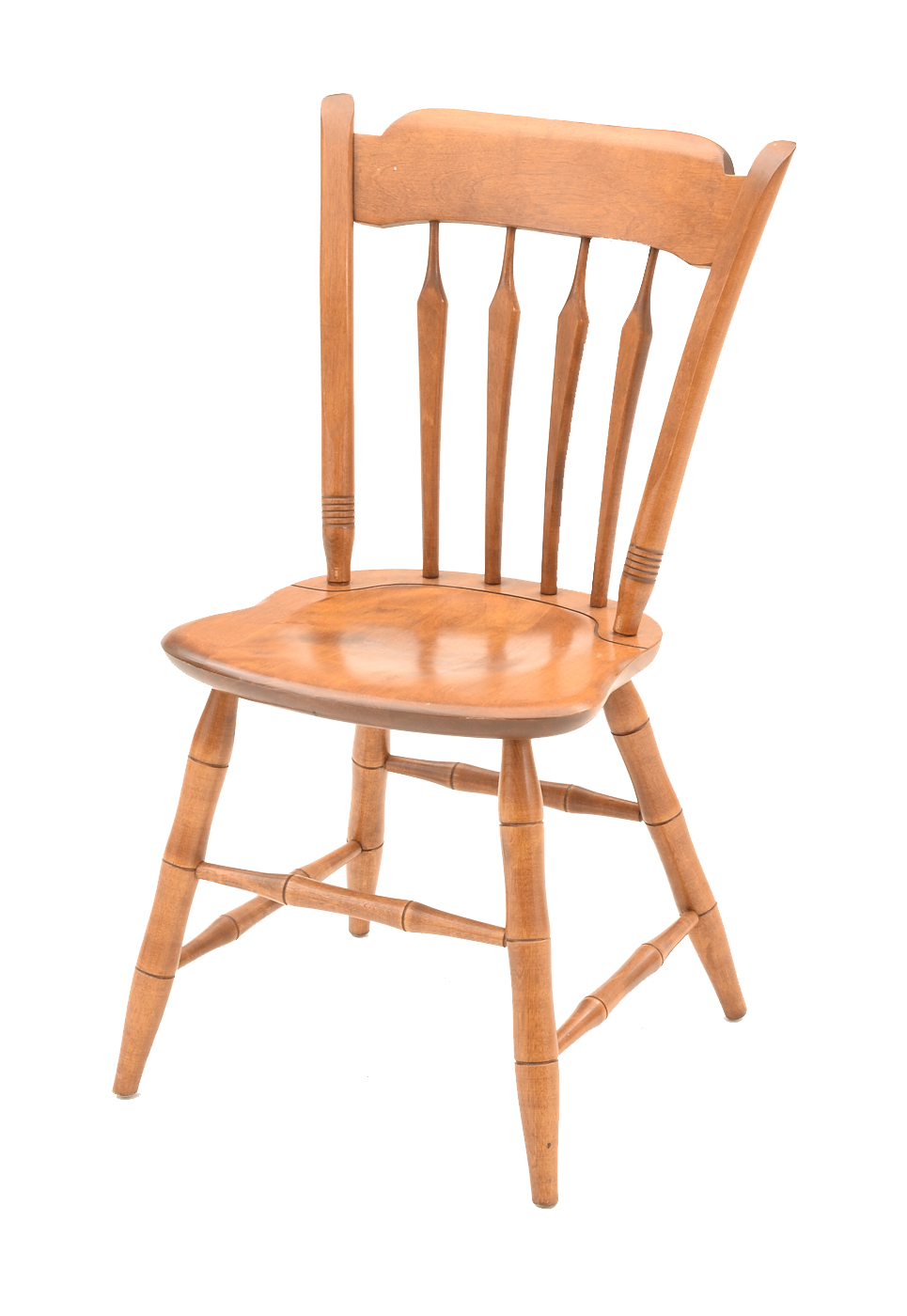 Ethan Allen Maple Dining Table and Six Chairs EBTH