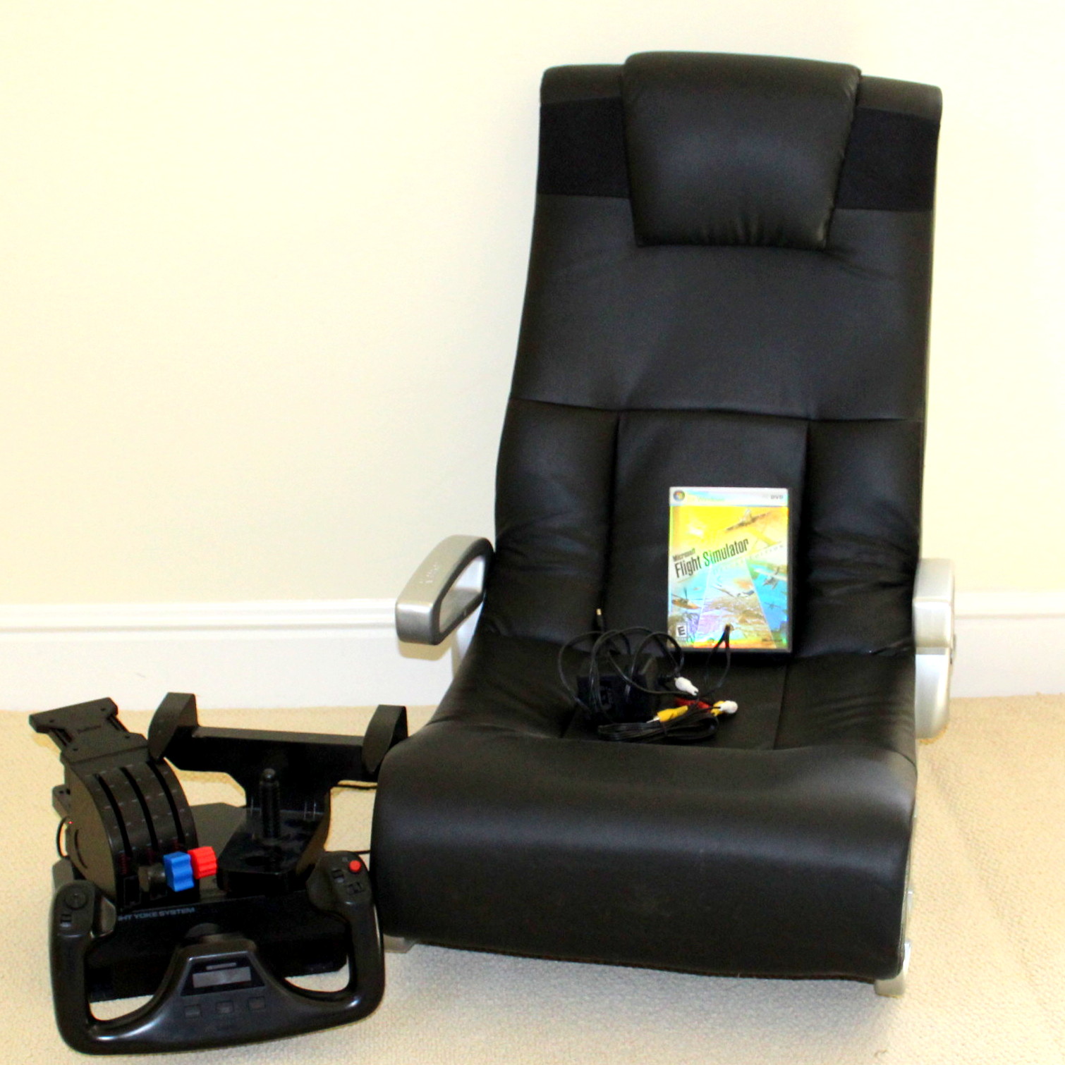 Gaming Chair and Flight Simulator Game EBTH