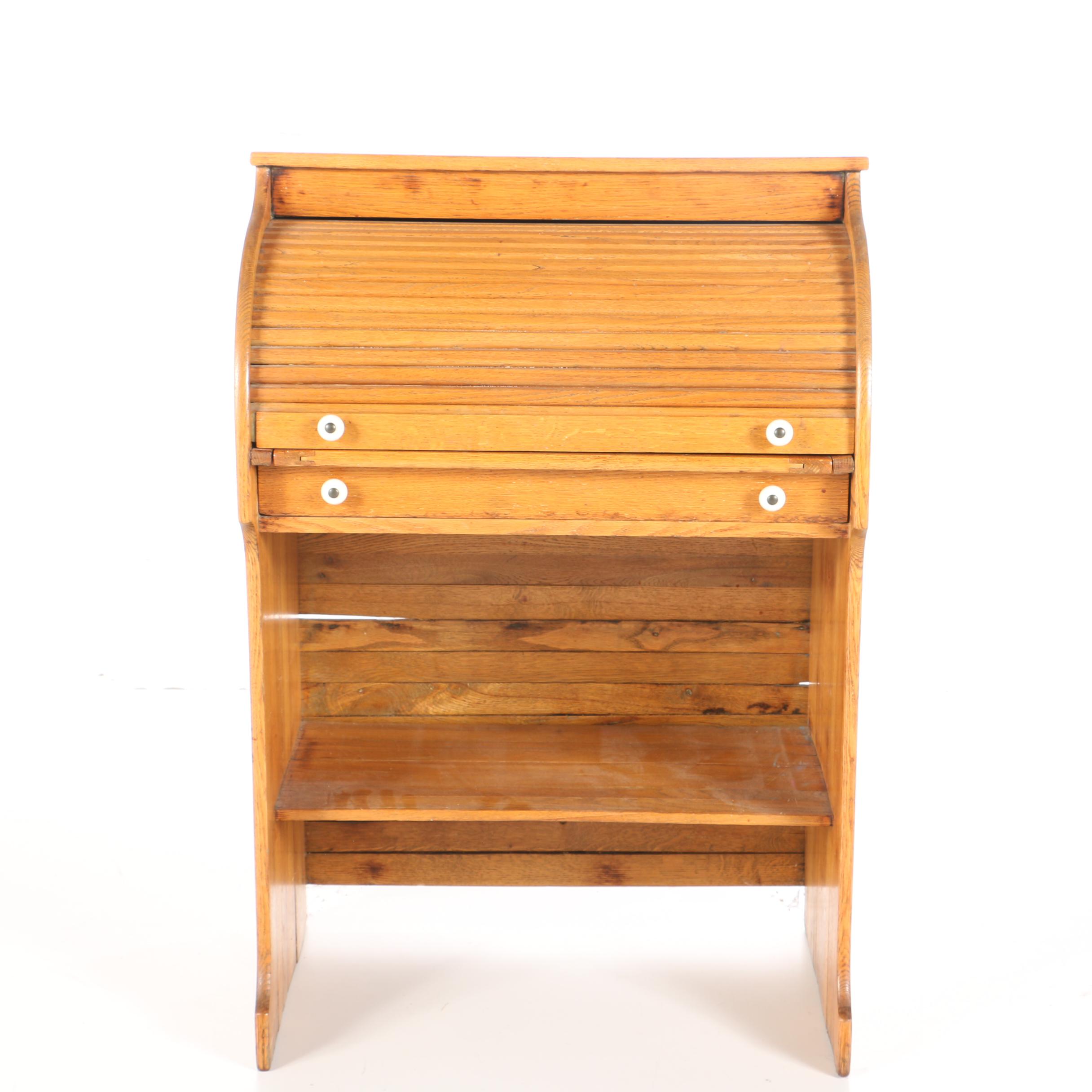 Paris Mfg Co Children S Roll Top Desk Ebth