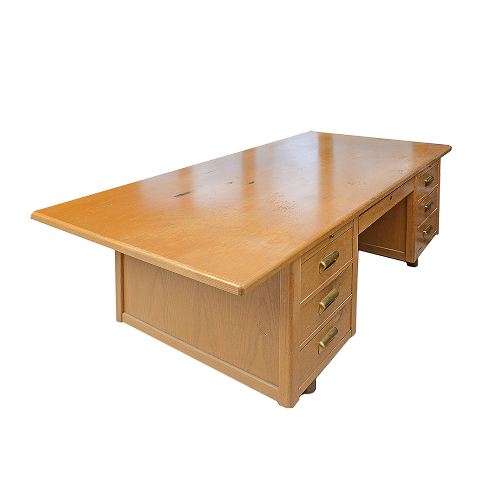 Oak Executive Office Desk | EBTH