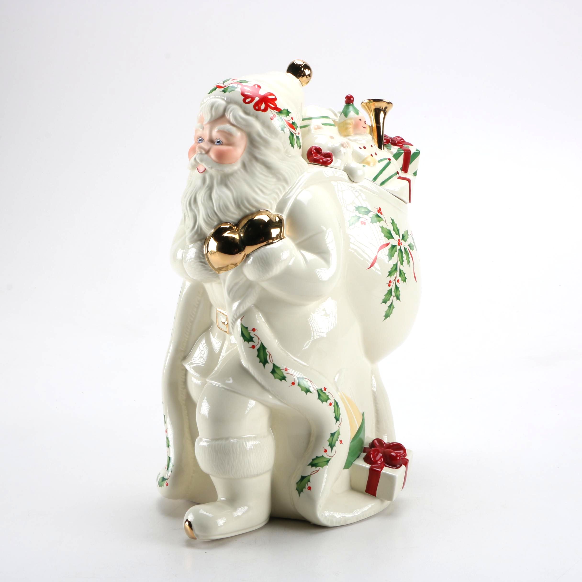 Lenox "Holiday Santa" Cookie Jar | EBTH