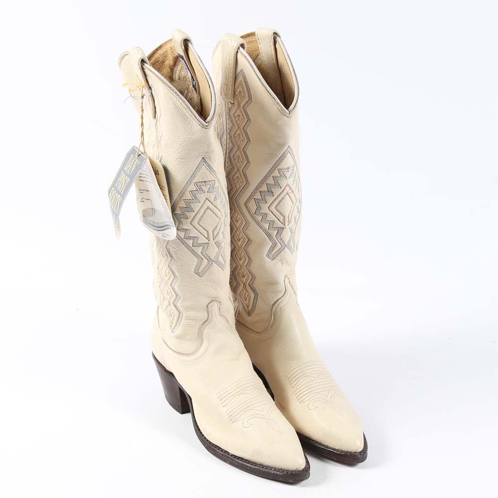 deerskin cowboy boots