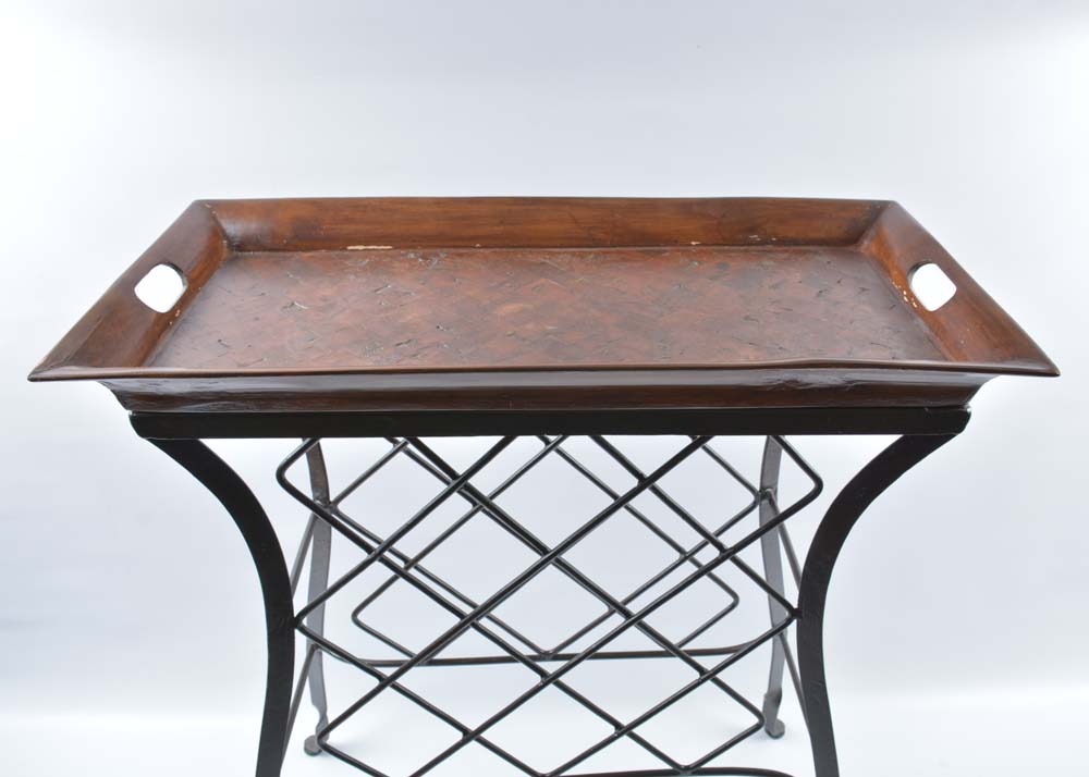 Pier 1 Imports Wine Rack with Removable Tray Top EBTH