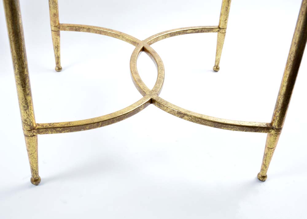 Gold Tone Accent Table EBTH