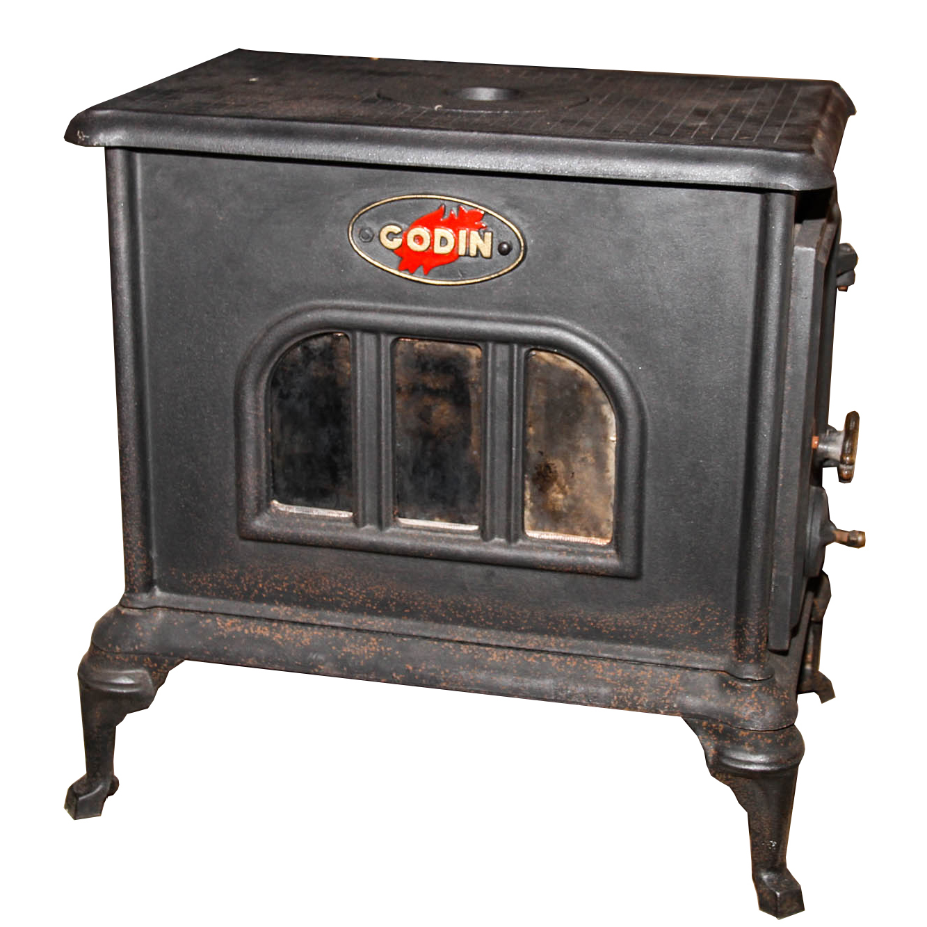 Godin Cast Iron Fireplace Ebth
