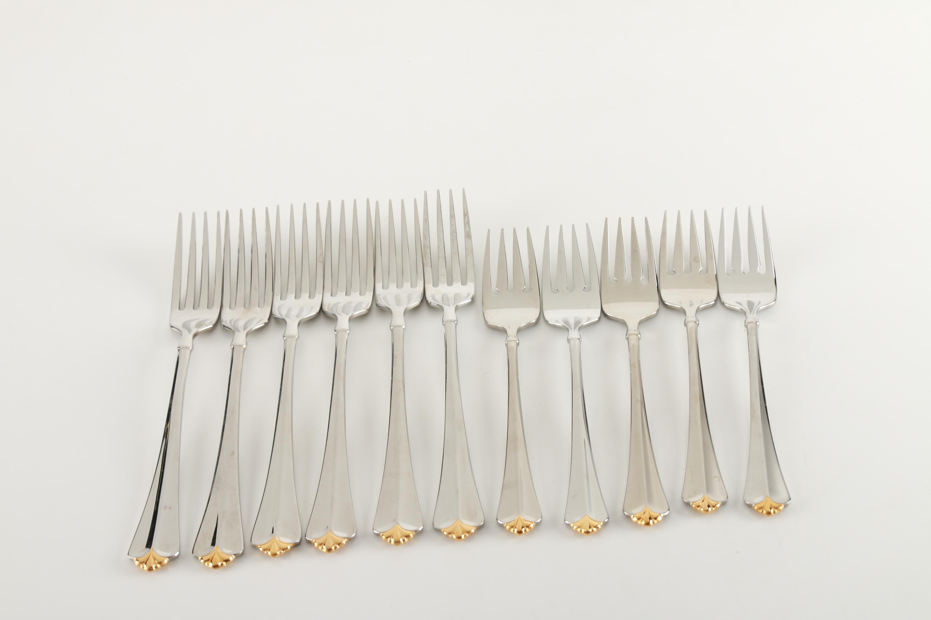 Oneida "Royal Flute" Stainless Steel Flatware EBTH