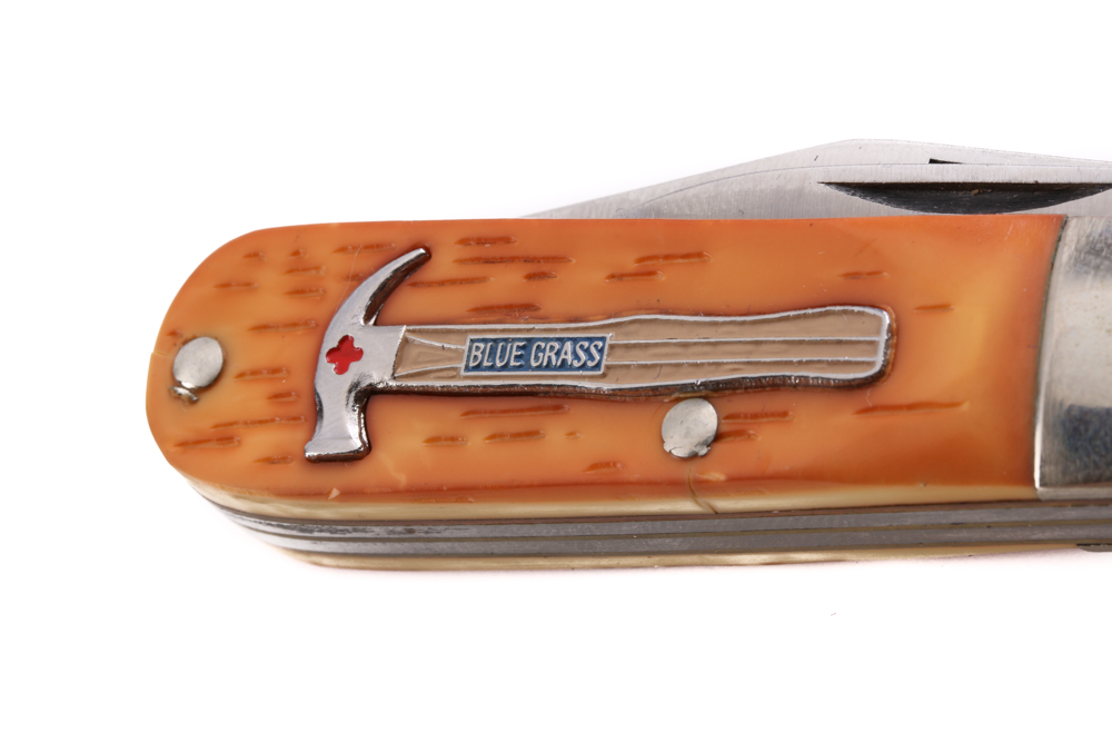 Belknap Inc. Commemorative Blue Grass Barlow Pocket Knife EBTH