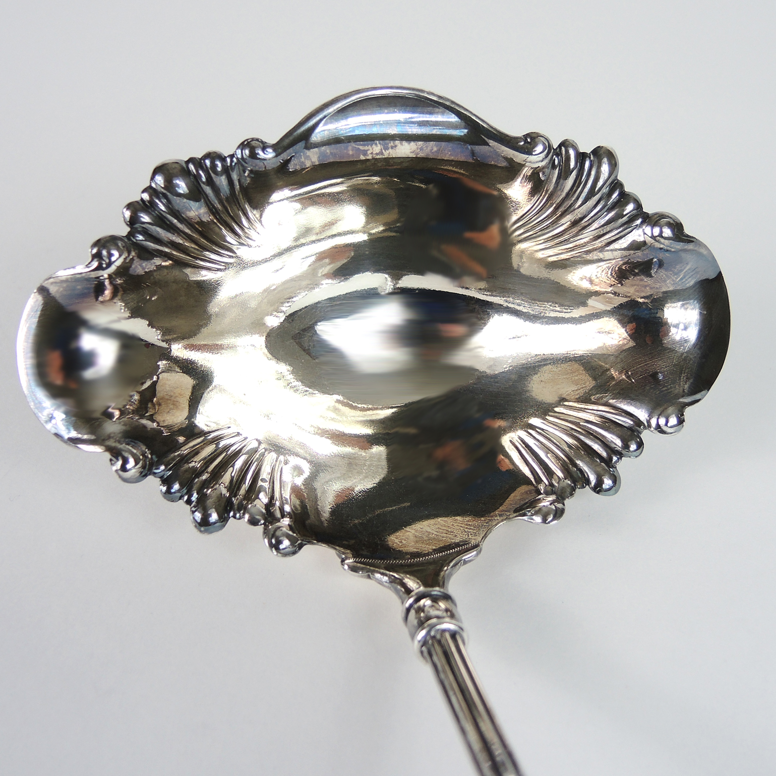 J.D. Bergen Antique Cut Glass Punch Ladle EBTH