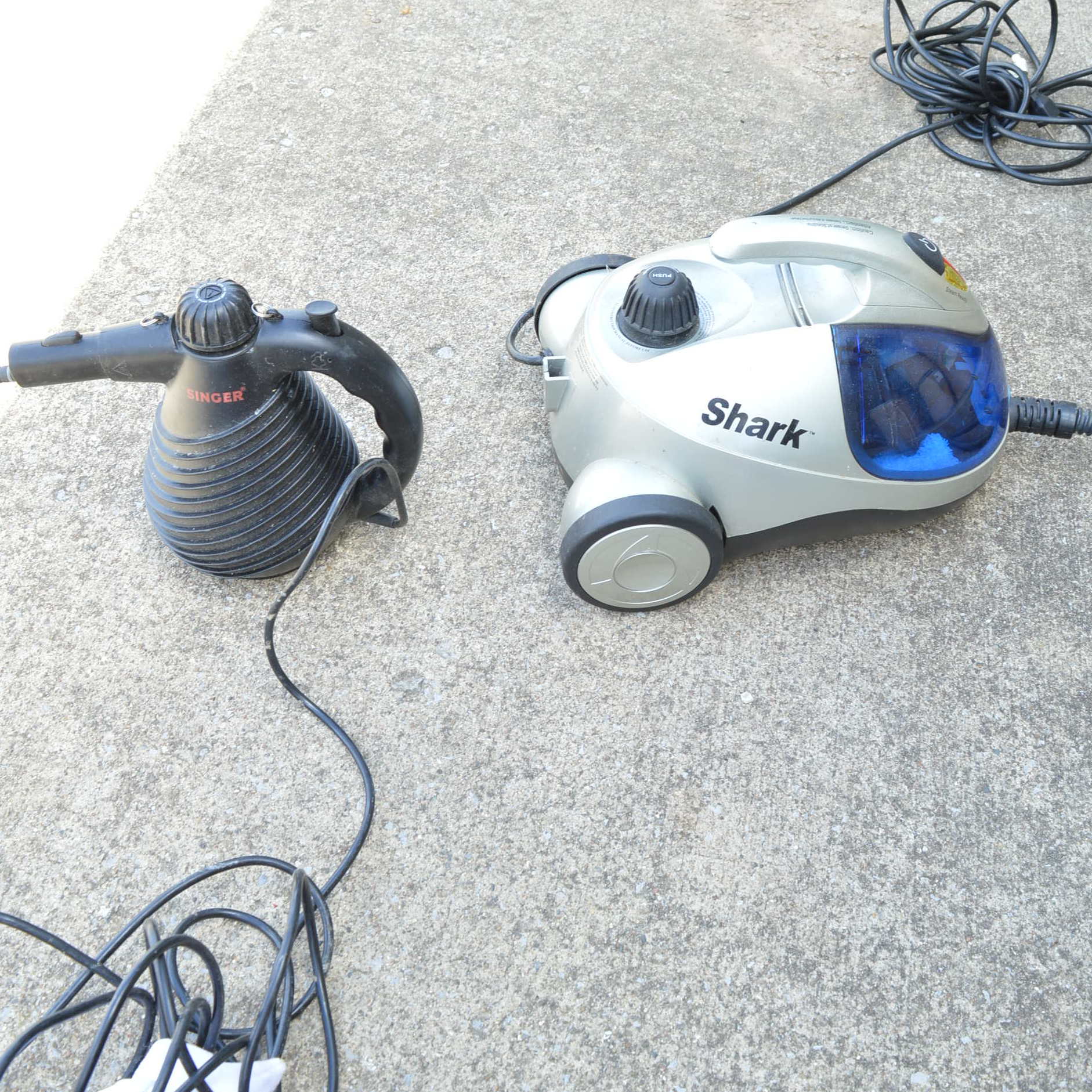 Shark "EuroPro" Steam Cleaner and Singer "Lazer Steamer" EBTH