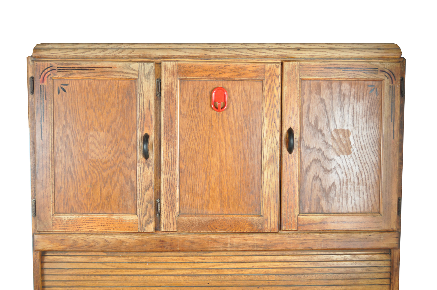 Early 20th Century Hoosier Style Oak Kitchen Cabinet EBTH   17PIT017 234 