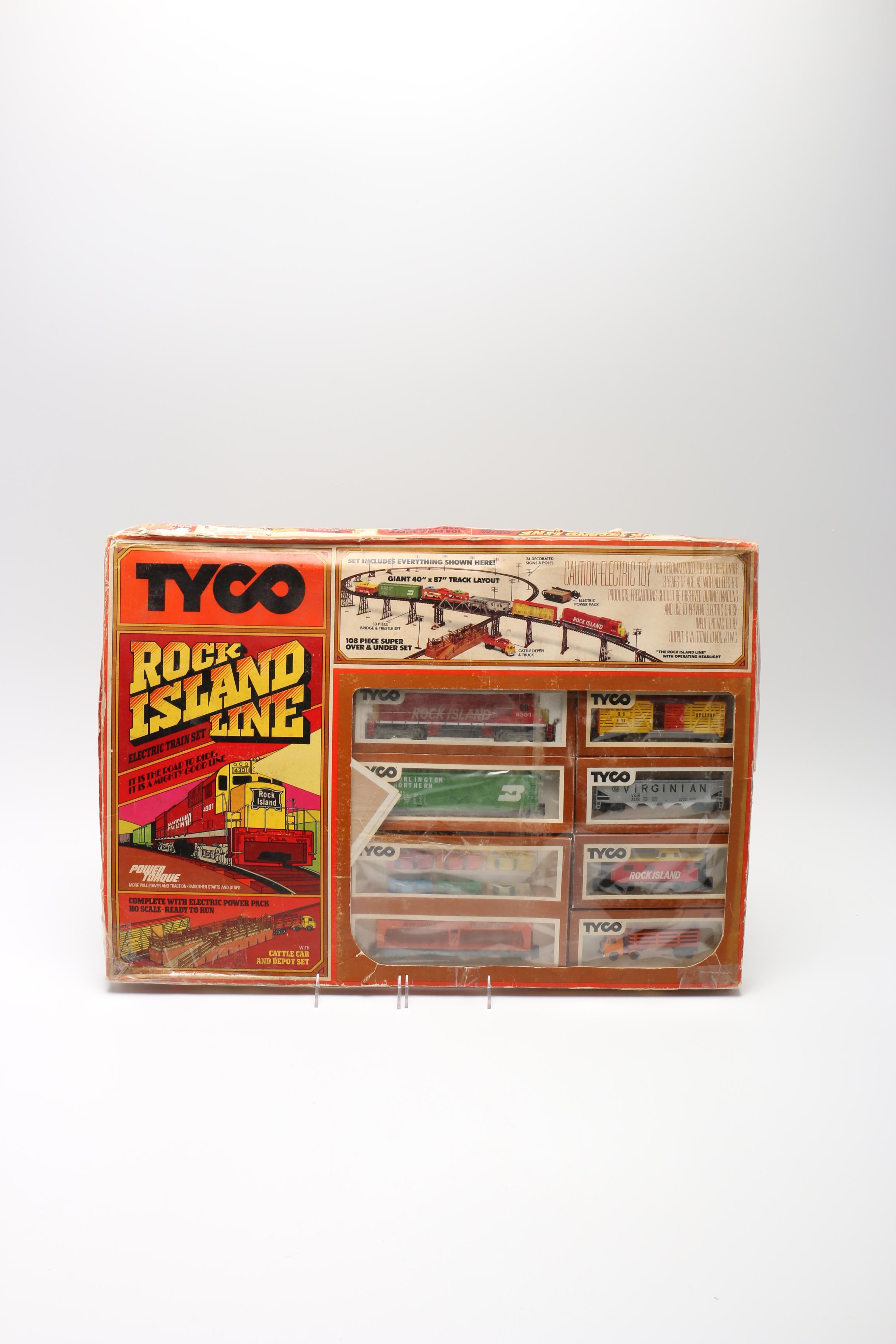 tyco rock island train set