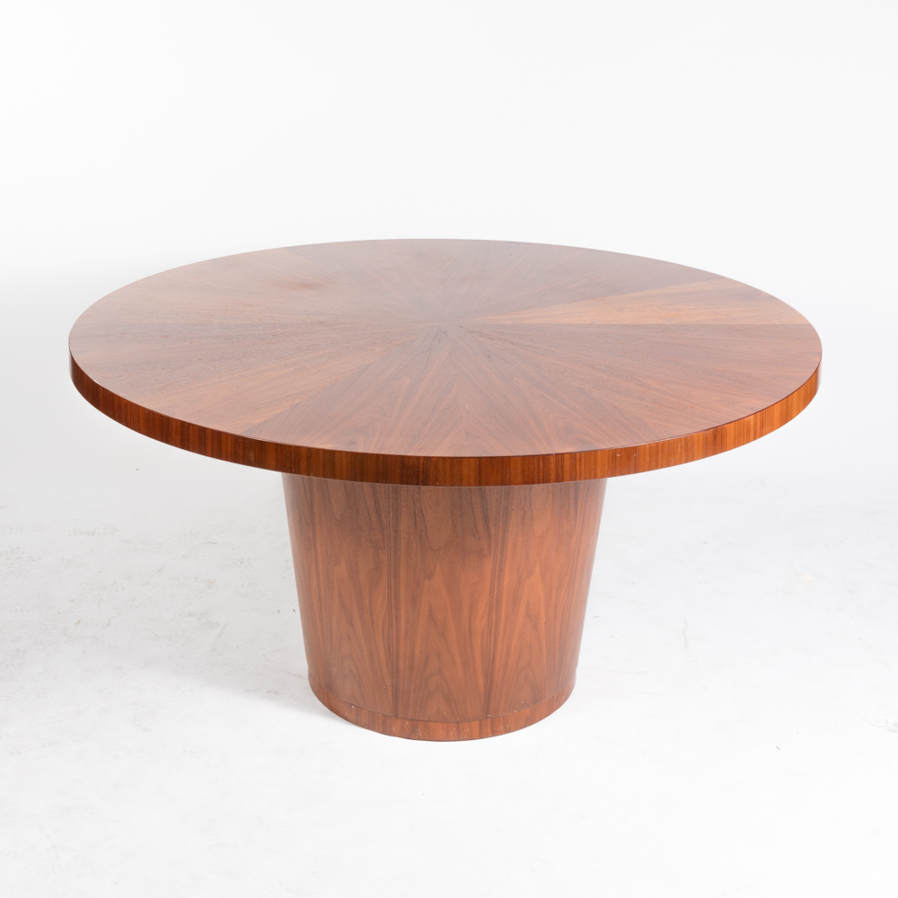 Crate & Barrel Round Pedestal Table EBTH