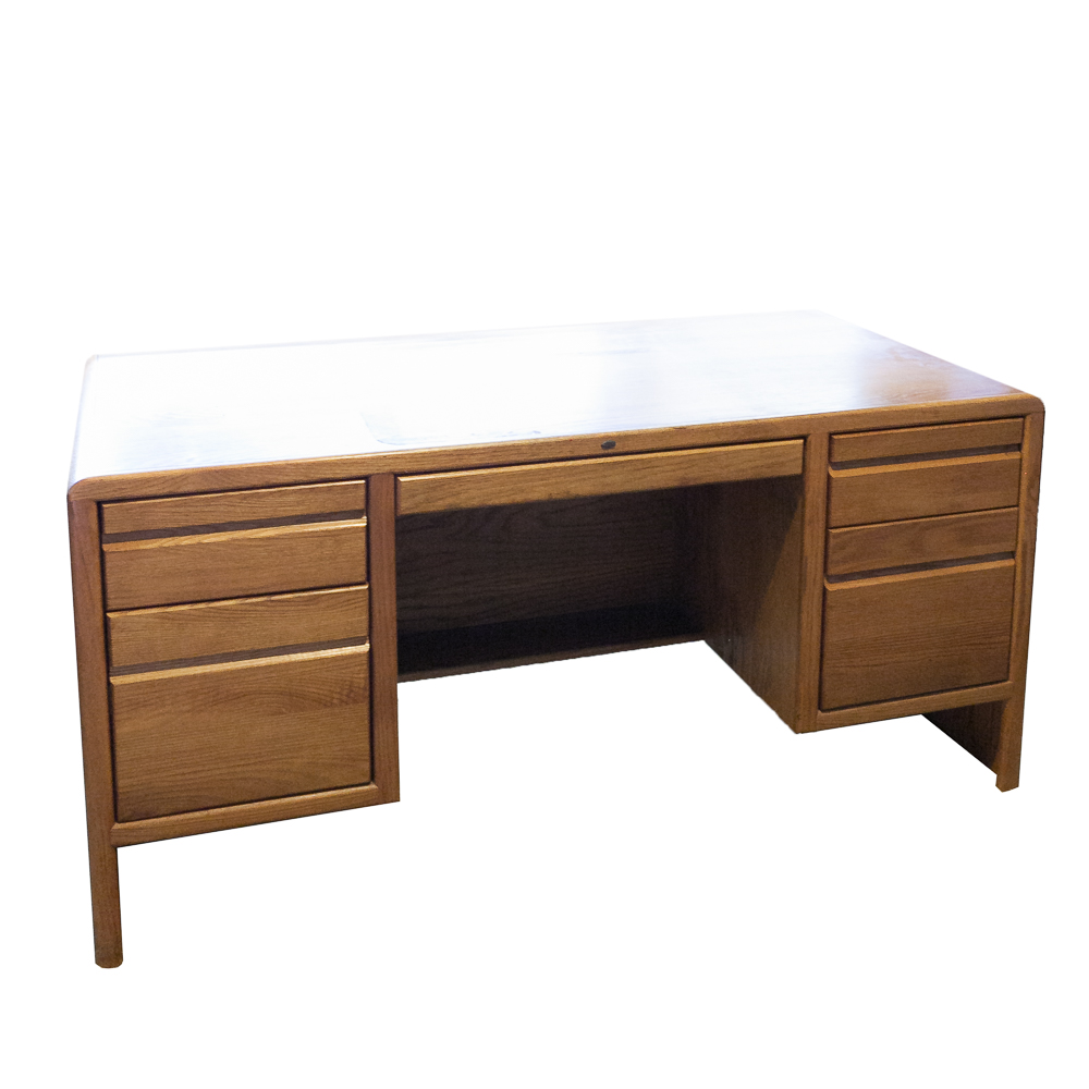 encore oak desk