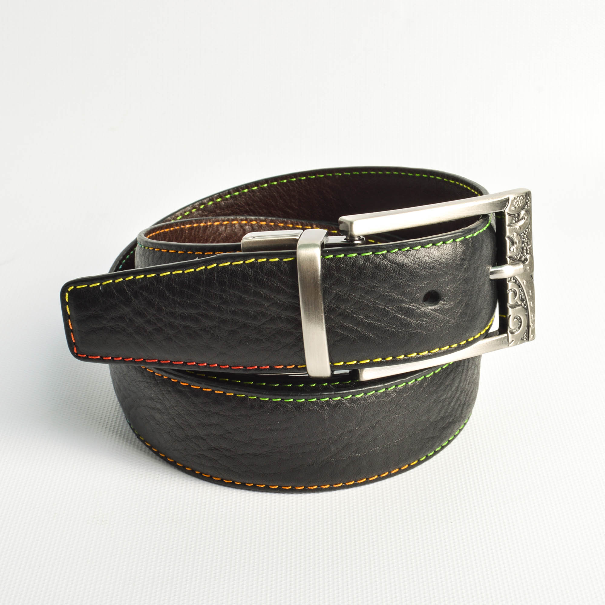 Two Men's Reversible Leather Belts by Canali and Robert Graham EBTH