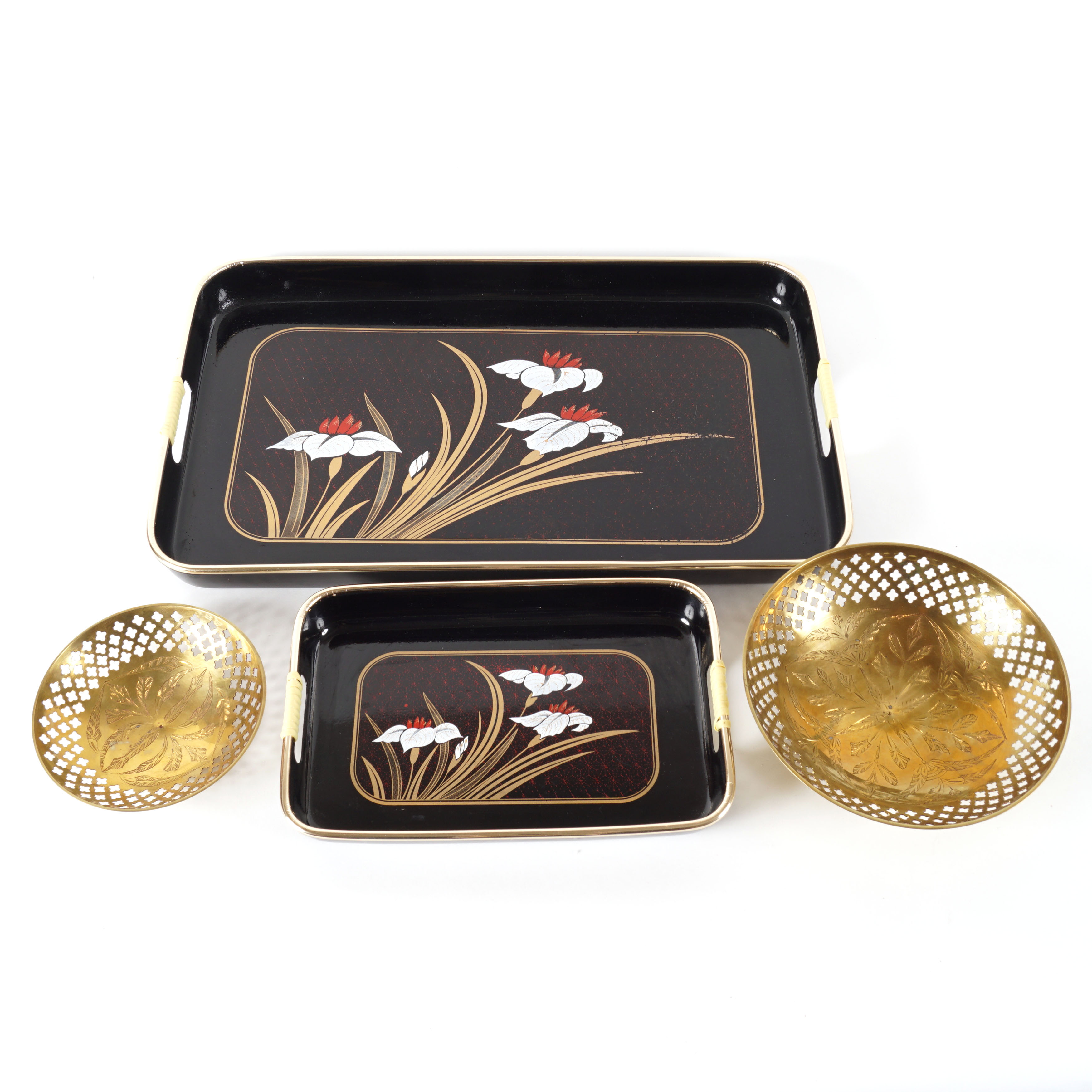 Decorative Trays and Brass Bowls EBTH
