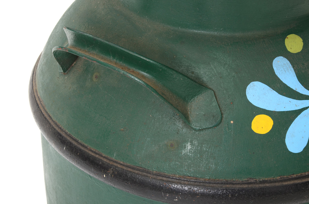 HandPainted Metal Milk Jug EBTH