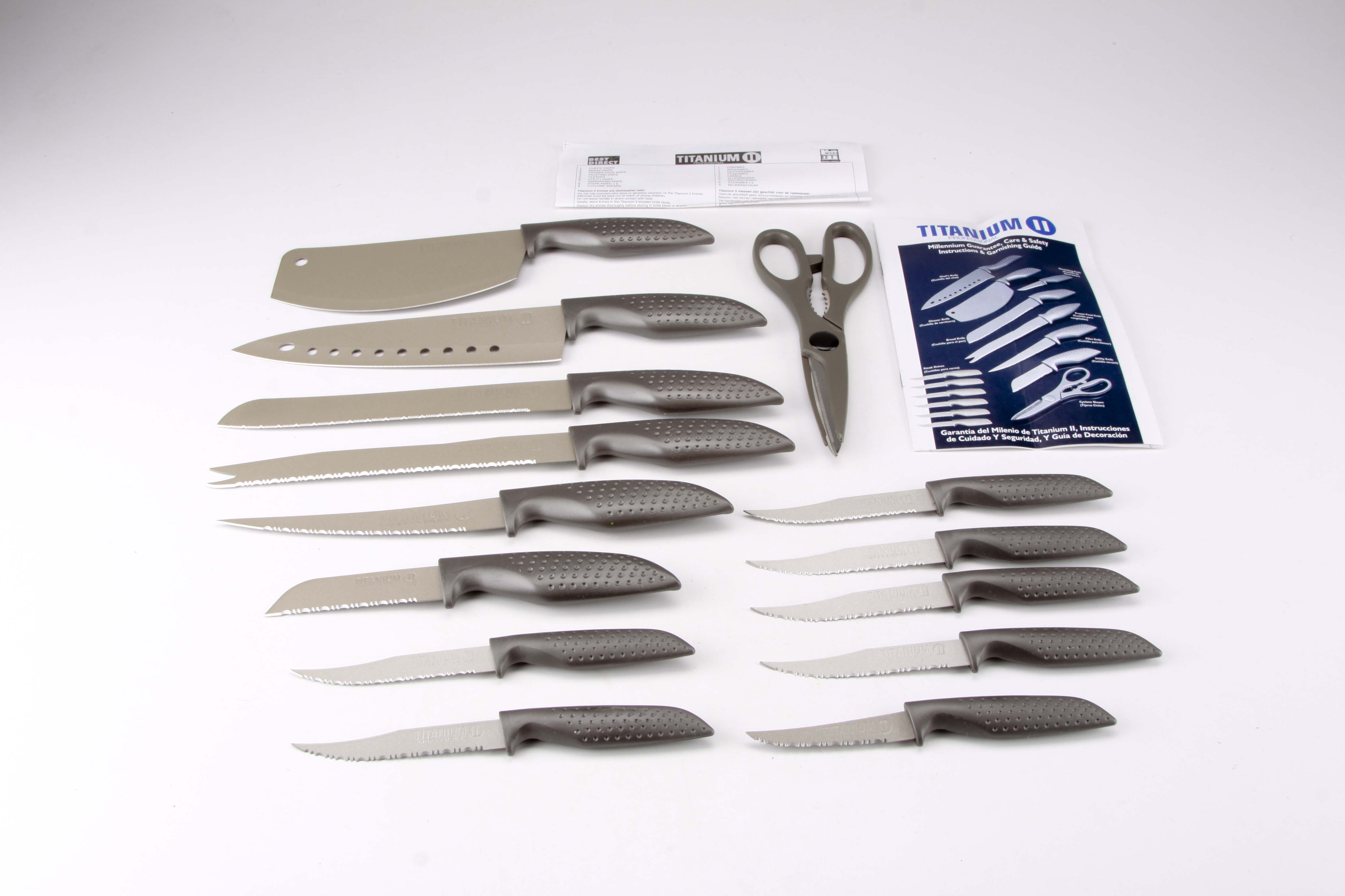 Titanium II Professional Knife Cutlery Set EBTH