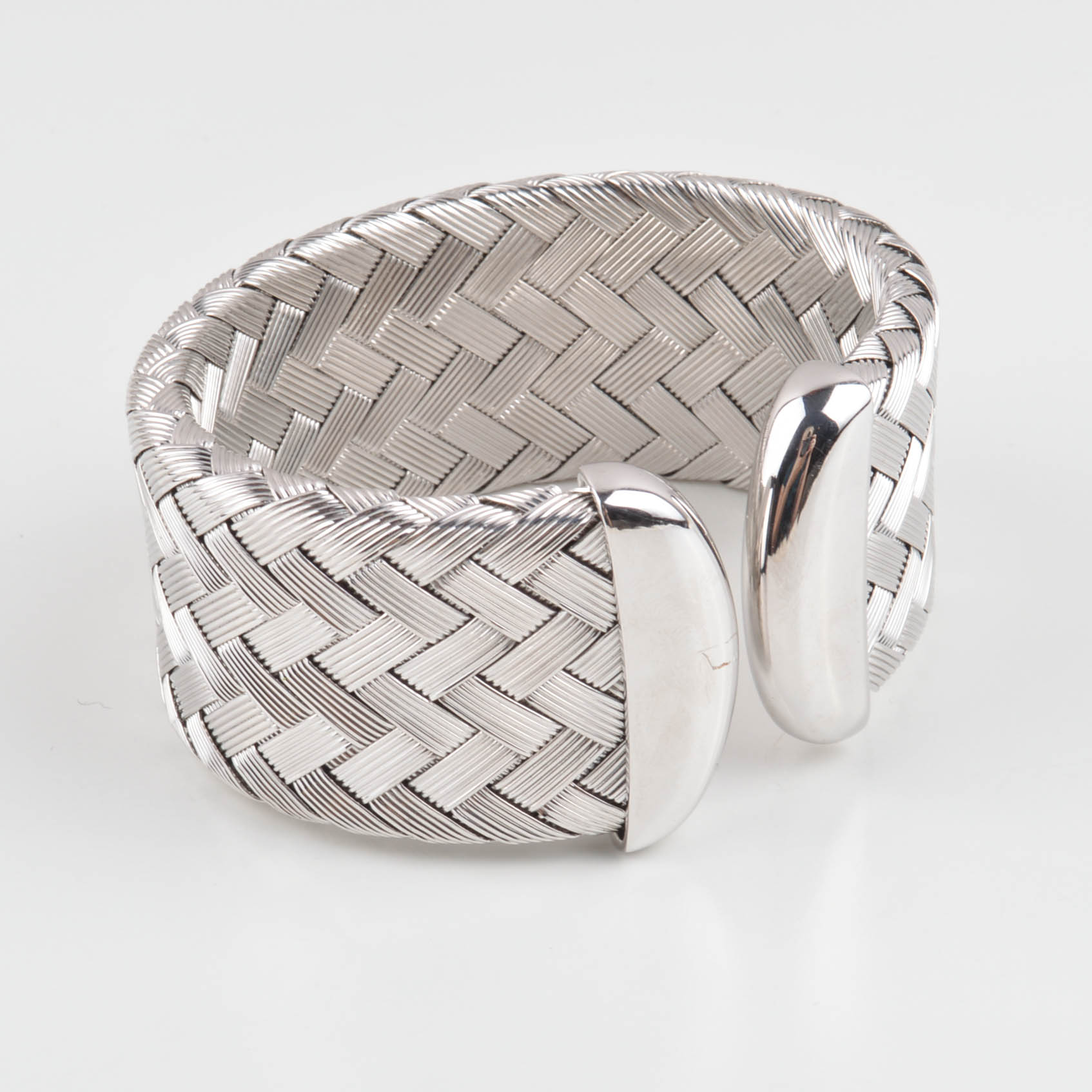 Roberto Coin Sterling Silver Woven Cuff Bracelet EBTH