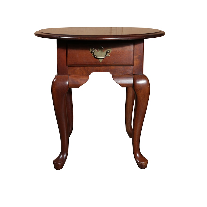 Queen Anne Style End Table By Broyhill Ebth