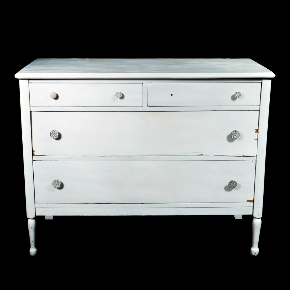 Distressed Antique Chest Of Drawers Ebth