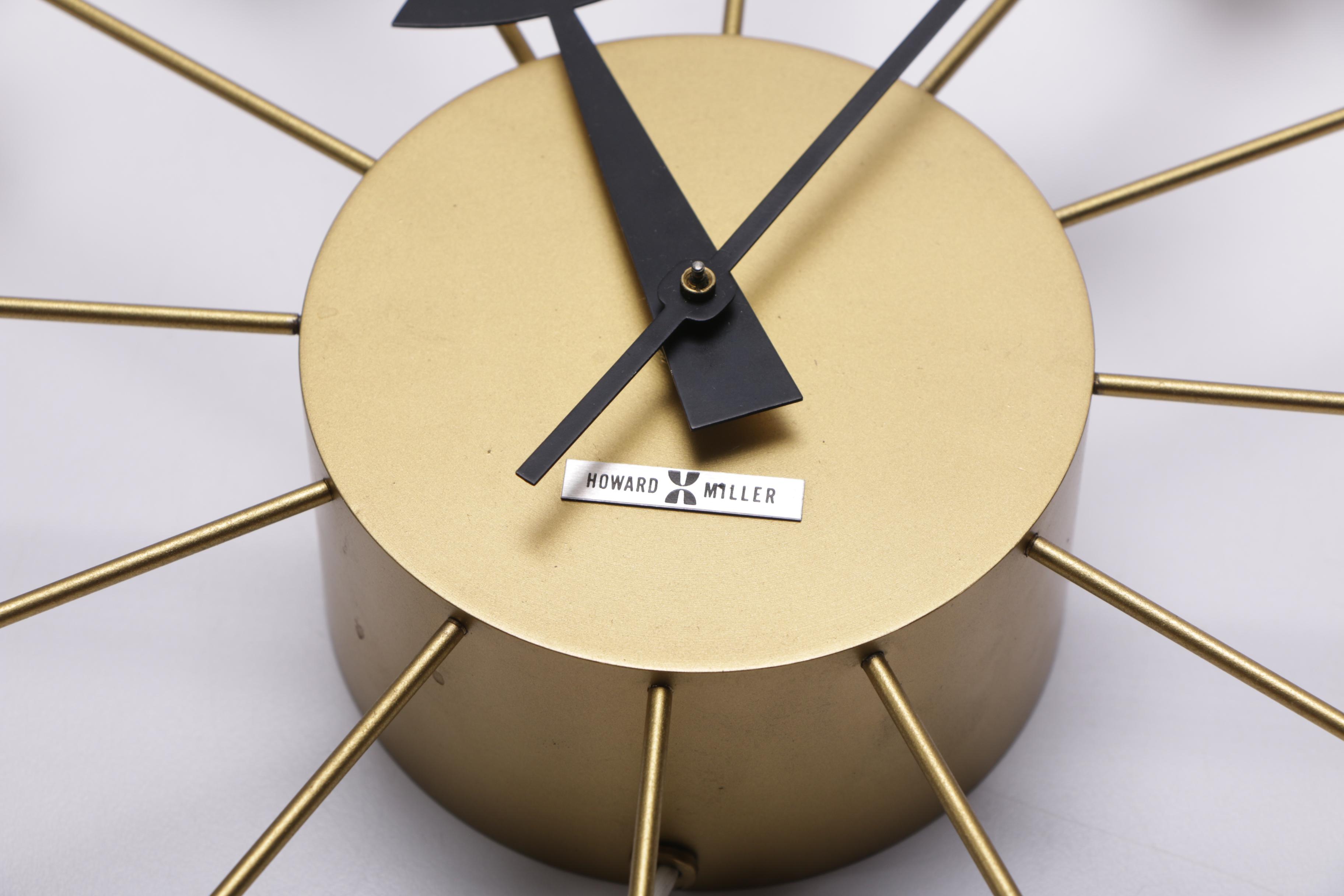 Mid Century Modern "Atom" Wall Clock by Howard Miller EBTH