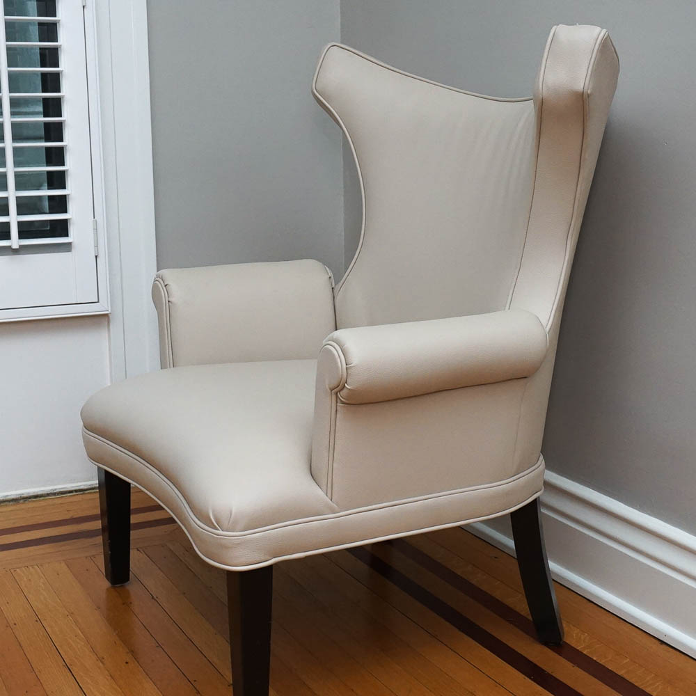 Leather Wingback Chair | EBTH