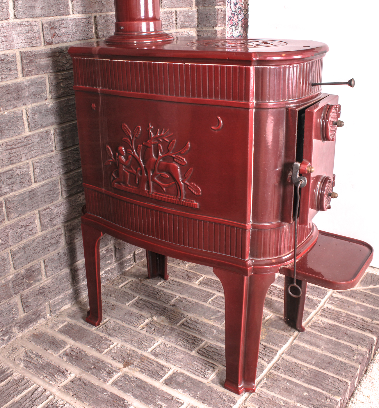 L. Lange of Denmark Enamel Wood Burning Stove EBTH